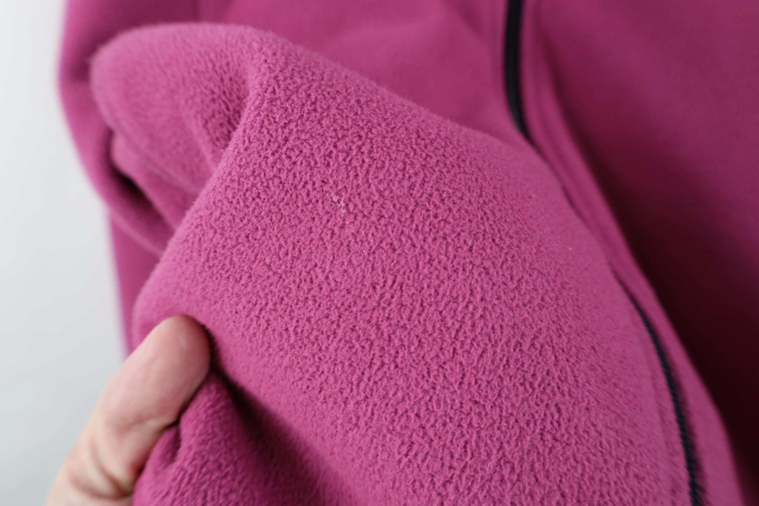 Lands' End Vintage Lands End Blank Fleece Full Zip Jacket Pink Size M / US 6-8 / IT 42-44 - 9 Thumbnail