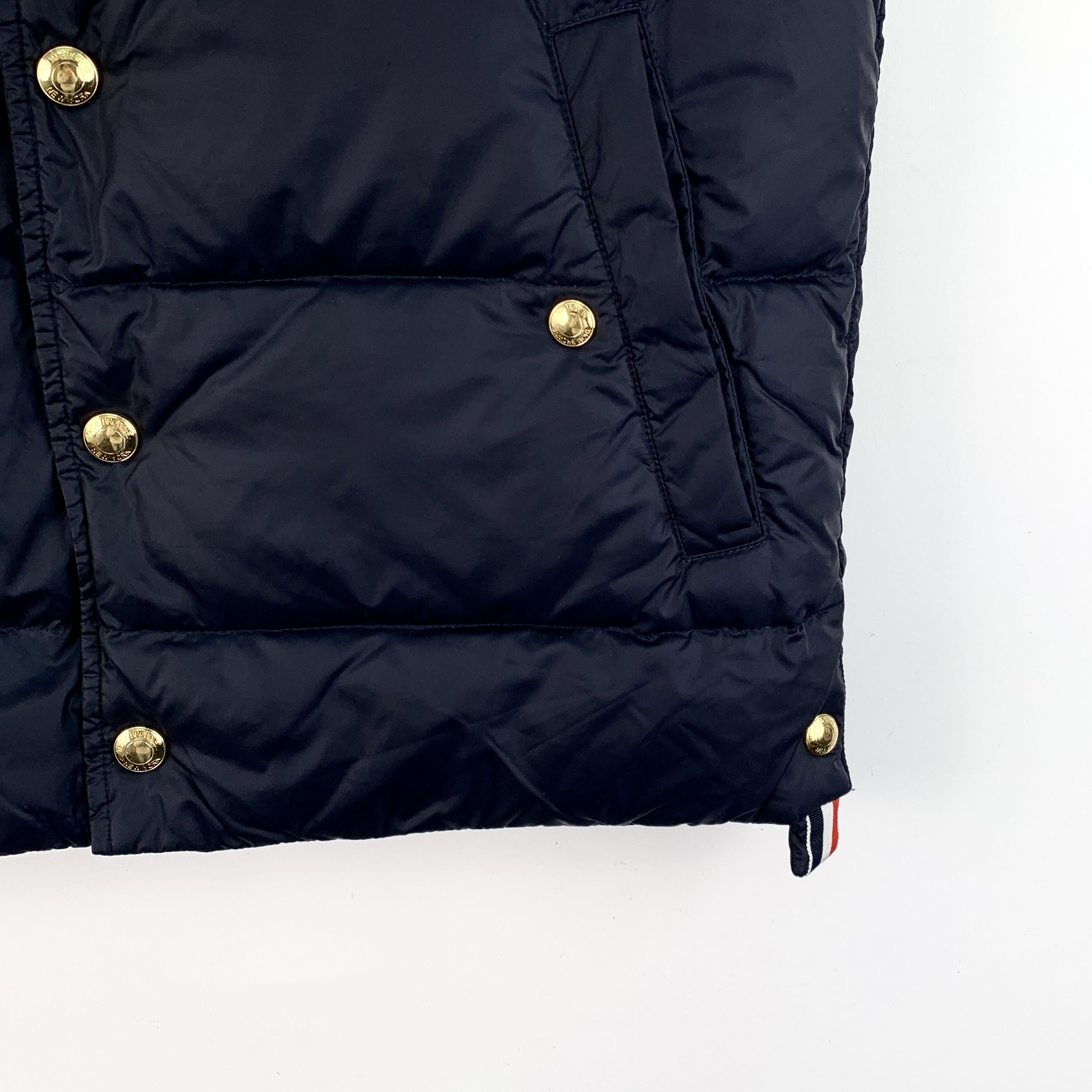 Thom Browne Thom Browne Navy 4-Bar Down Vest (Size 1) Size US S / EU 44-46 / 1 - 5 Thumbnail
