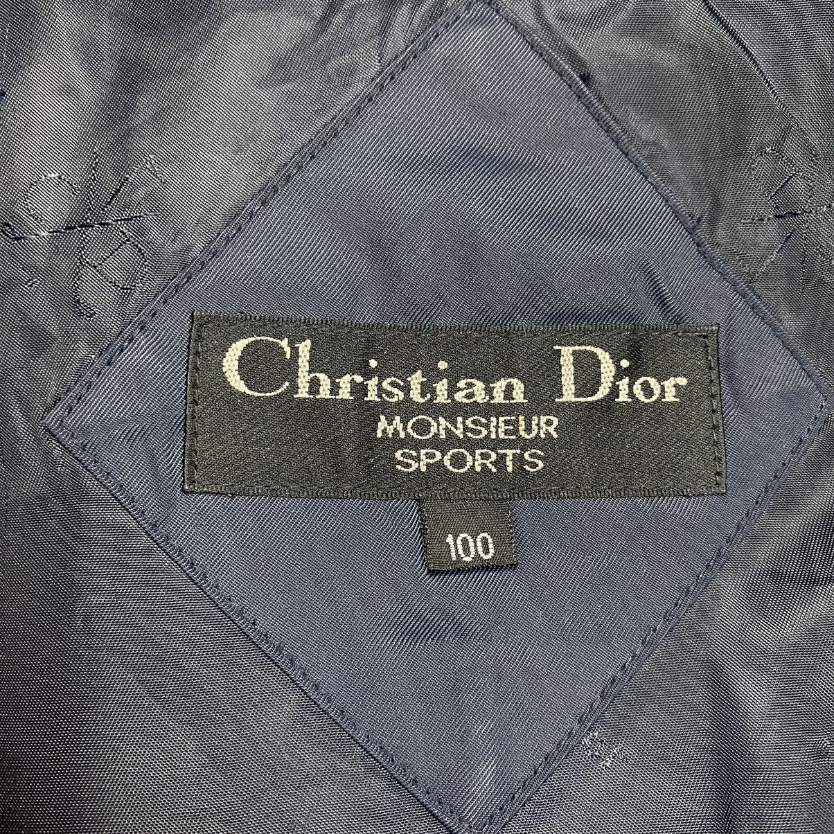 Christian Dior Monsieur Vintage Christian Dior Big Logo Bomber Jacket Size US M / EU 48-50 / 2 - 9 Thumbnail