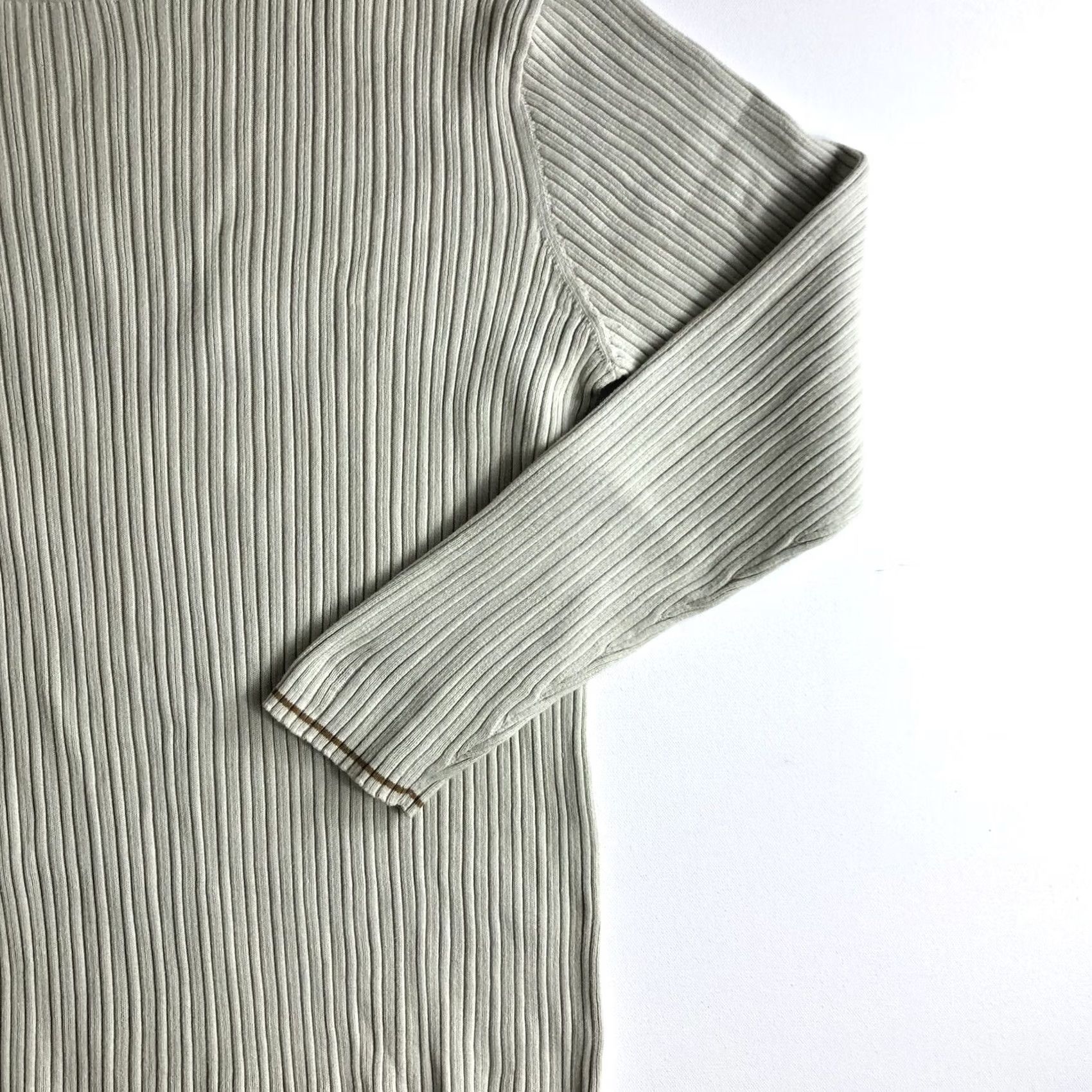 Express Express Rib Knit Sweater Shirt Women XL Beige Long Sleeve R87 Size XL / US 12-14 / IT 48-50 - 3 Thumbnail