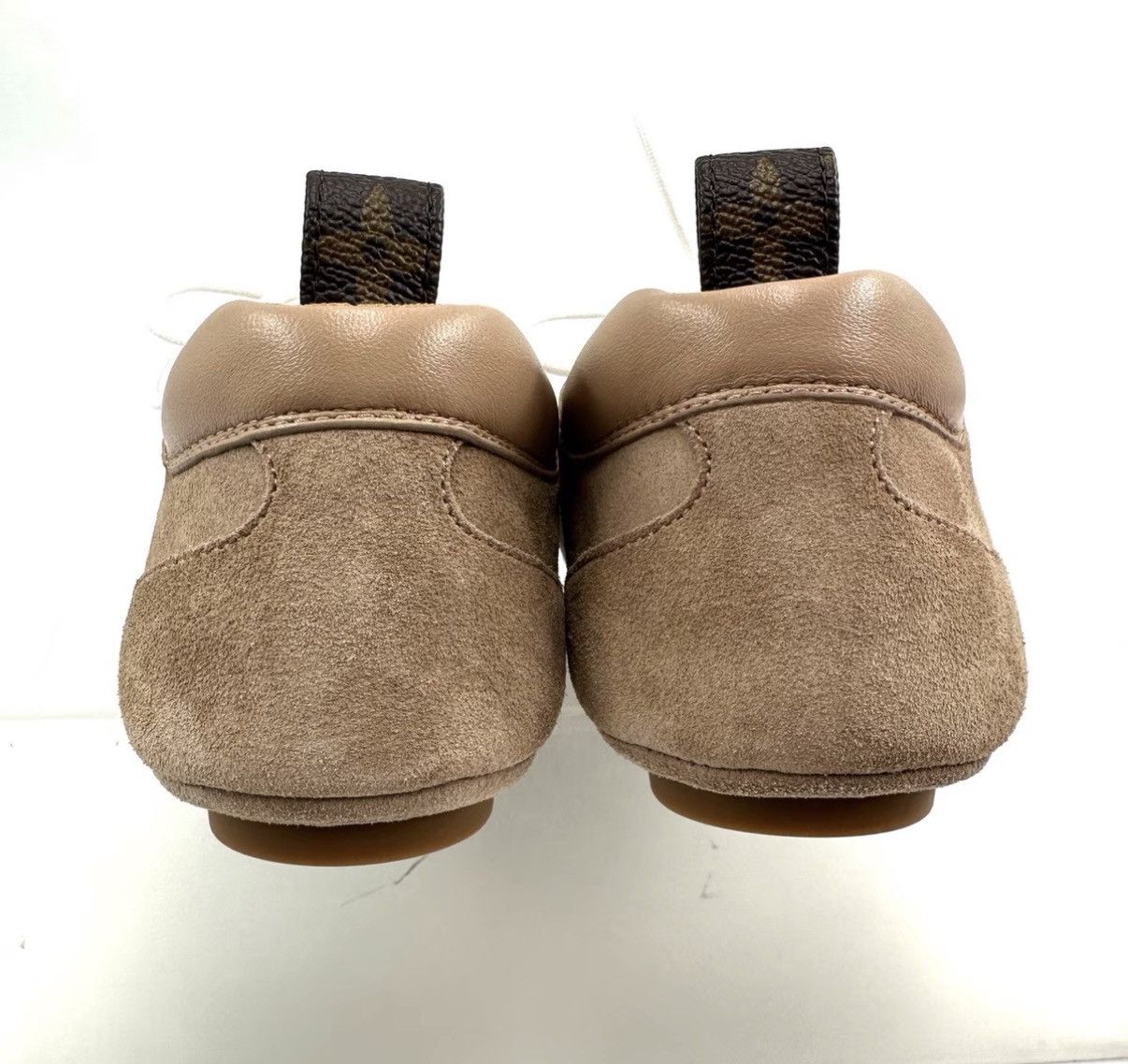 Louis Vuitton Louis Vuitton Suede Deconstruction Sneakers in Khaki K12 Size US 7 / IT 37 - 3 Thumbnail