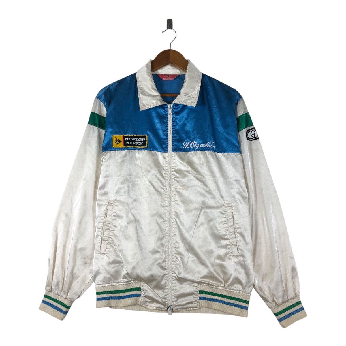 Dunlop Vintage DUNLOP Motorsport Racing Windbreaker Jacket Size US M / EU 48-50 / 2 - 1 Thumbnail