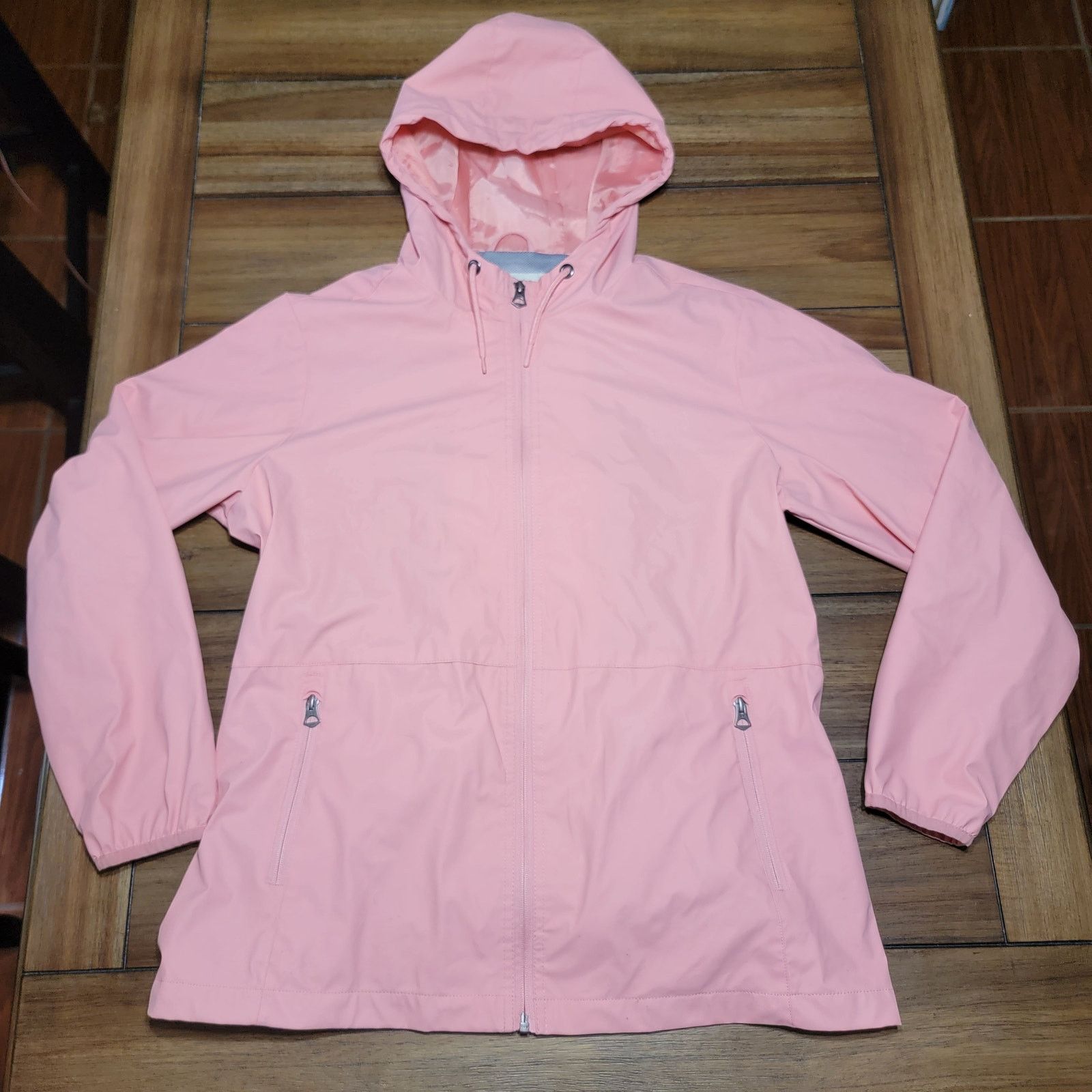 Weatherproof Weatherproof Ladies Long Wind Breaker w/ Hood - Size Large Size L / US 10 / IT 46 - 1 Thumbnail