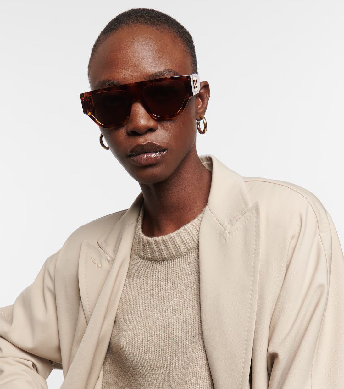 Fendi o1s1wg111224 Size: OS / O'Lock Sunglasses in Brown Size ONE SIZE - 4 Thumbnail
