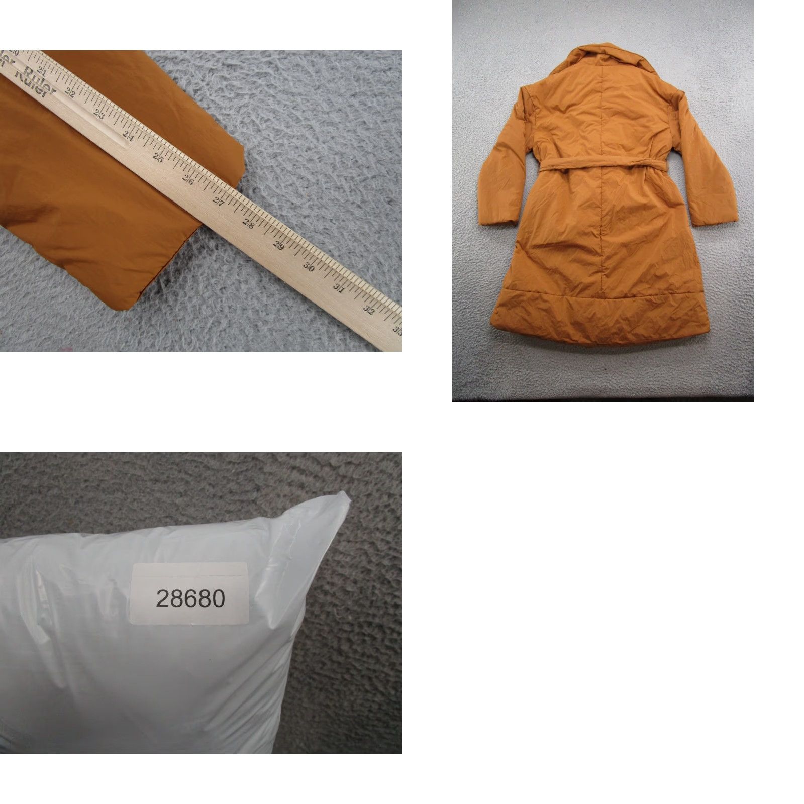 Vintage A New Day Women's Puffer Belted Water Resistant Jacket Beige S NEW Size S / US 4 / IT 40 - 8 Thumbnail