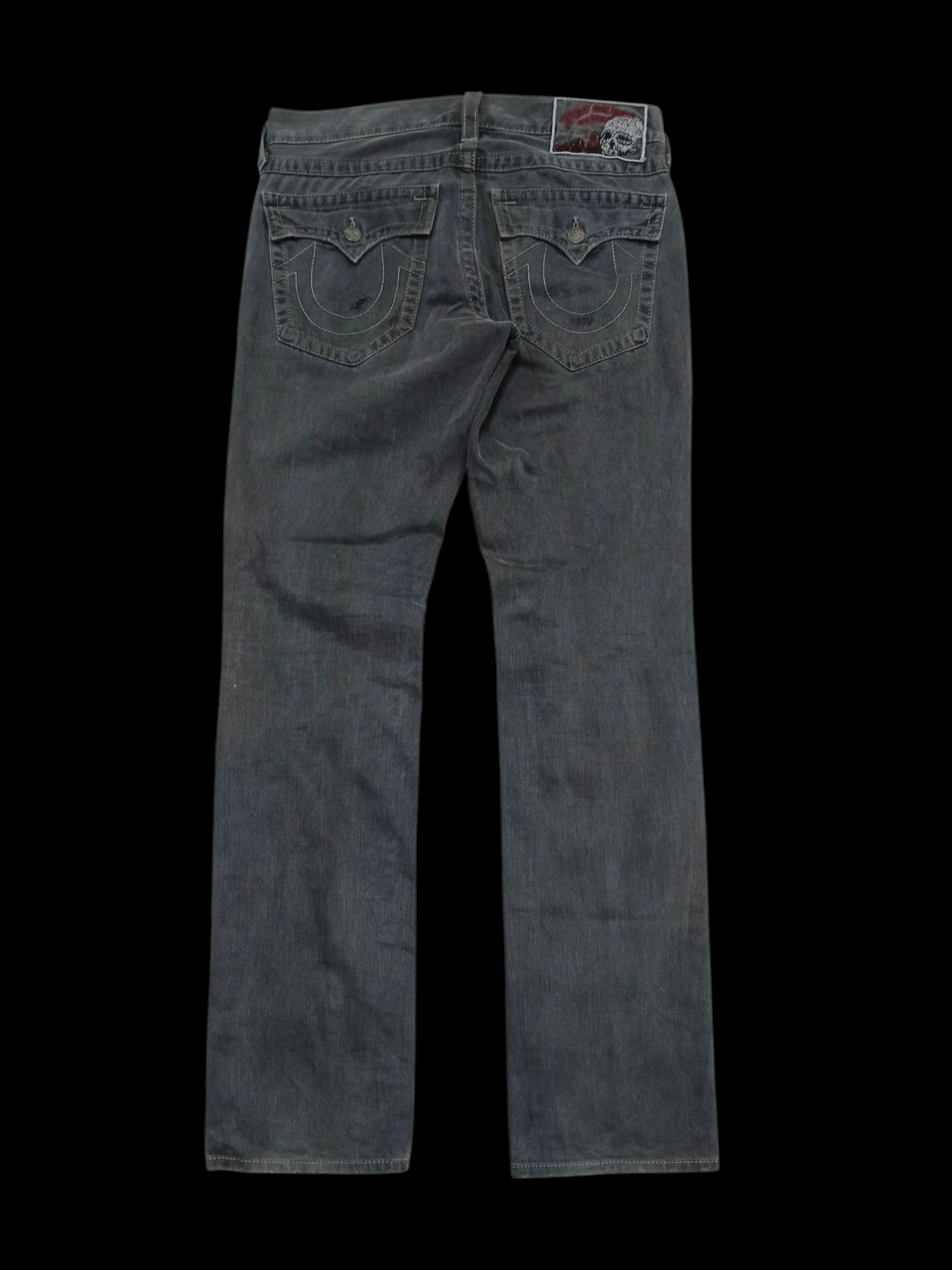 True Religion DiSTRESSED TRUE RELIGION BLACK DENIM PANTS Size US 31 - 1 Thumbnail