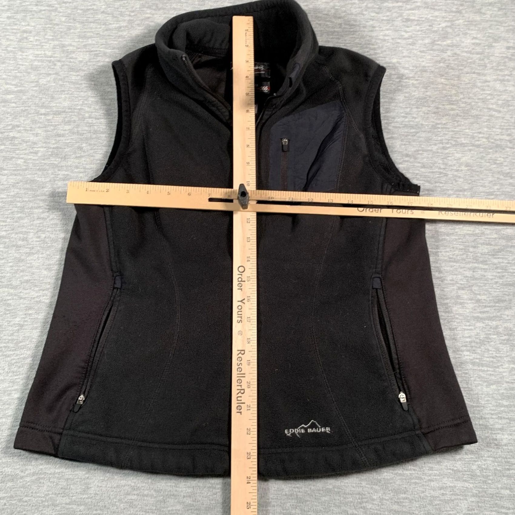 Eddie Bauer Eddie Bauer Vest Womens Medium Black Windcutter Fleece 365 Full Zip Polartec Size M / US 6-8 / IT 42-44 - 5 Thumbnail