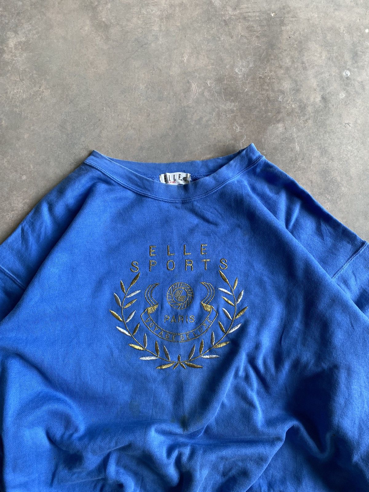 Vintage Elle Sports Embroidery Sweatshirt 90s 80s Size S / US 4 / IT 40 - 2 Thumbnail