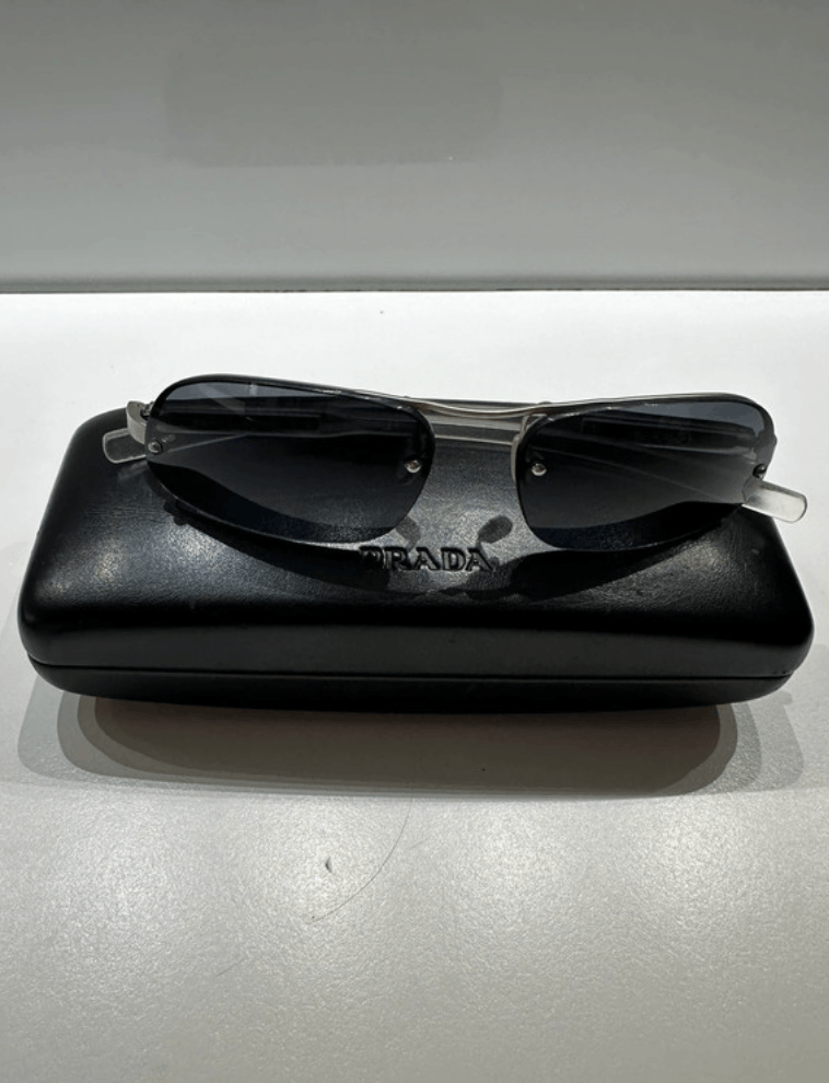 Prada × Vintage PRADA 2004 Sunglasses Rimless Sport Metal Frame Shield Size ONE SIZE - 6 Thumbnail