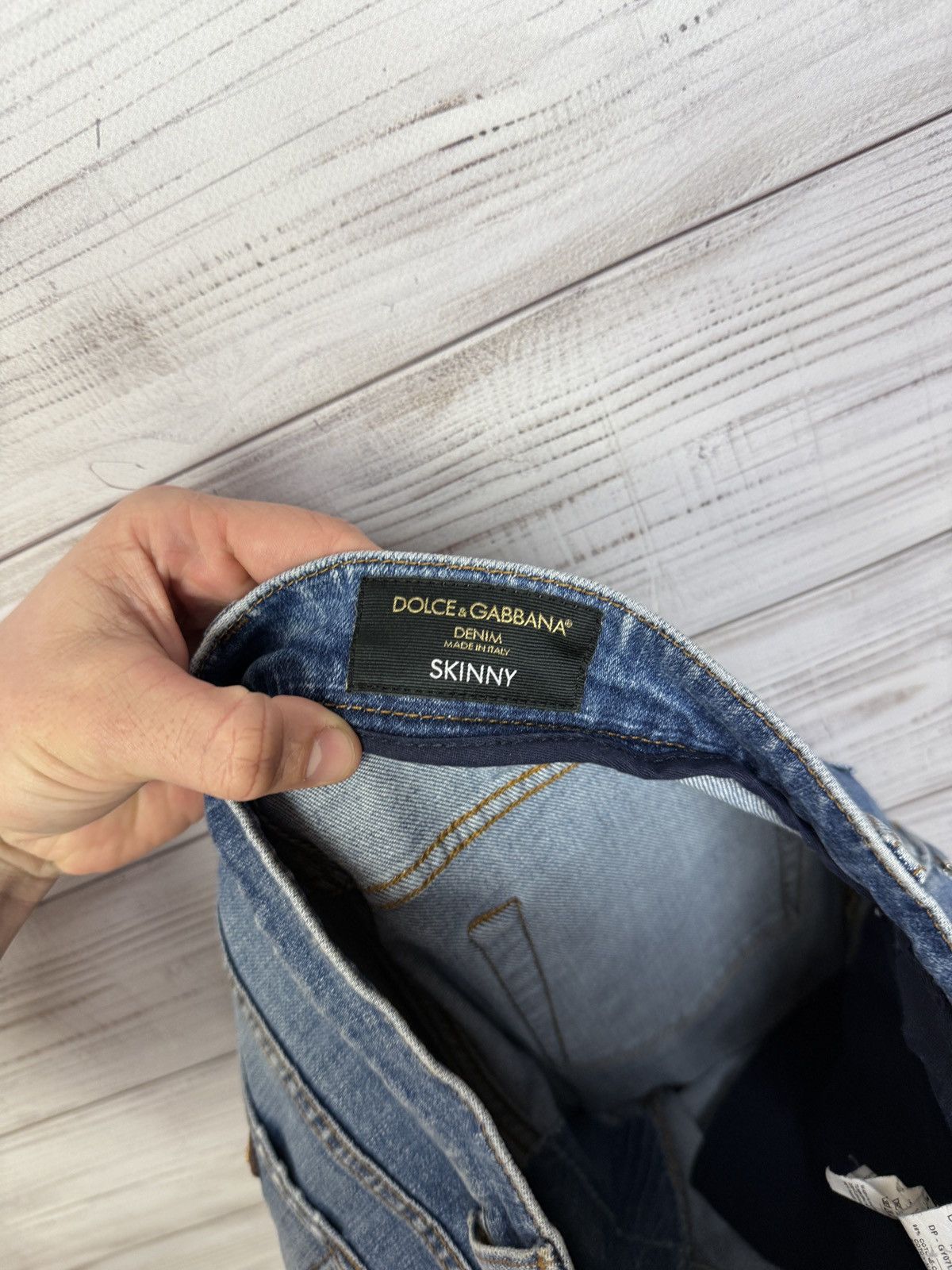 Dolce & Gabbana Crazy Vintage Dolce & Gabbana Jeans Metal Logo Size 34" / US 12 / IT 48 - 18 Thumbnail