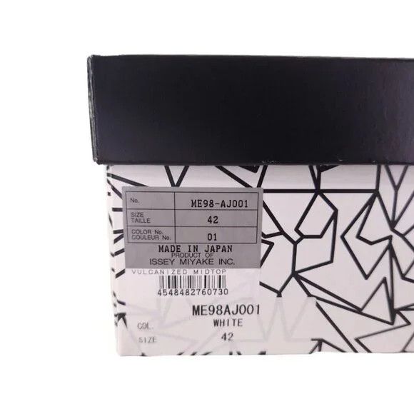 Issey Miyake Issey Miyake Men White Vulcanized Mid-Top Sneakers 42 9 New Size US 9 / EU 42 - 11 Thumbnail