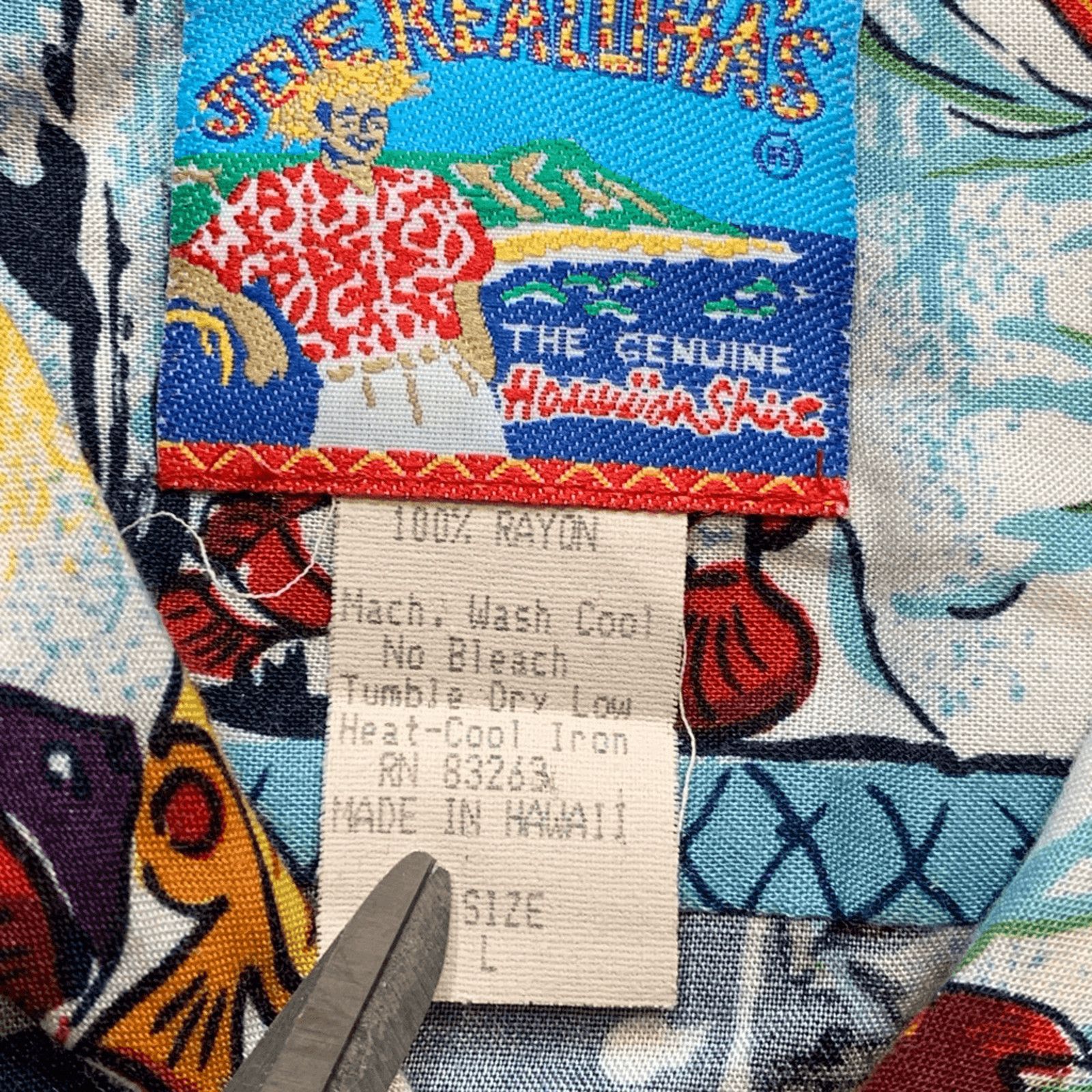 Vintage Vintage 90s Joe Kealoha Hawaiian Shirt Tropical Fish Print Size US L / EU 52-54 / 3 - 9 Thumbnail