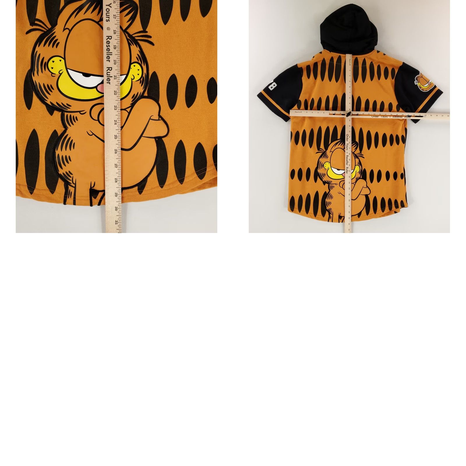 Hot Topic Hot Topic Garfield Shirt Hoodie Button Up Black Orange Mens L Multicolor Button Up Hoodie Mens L Garfield Shirt Hoodie Size US L / EU 52-54 / 3 - 10 Thumbnail