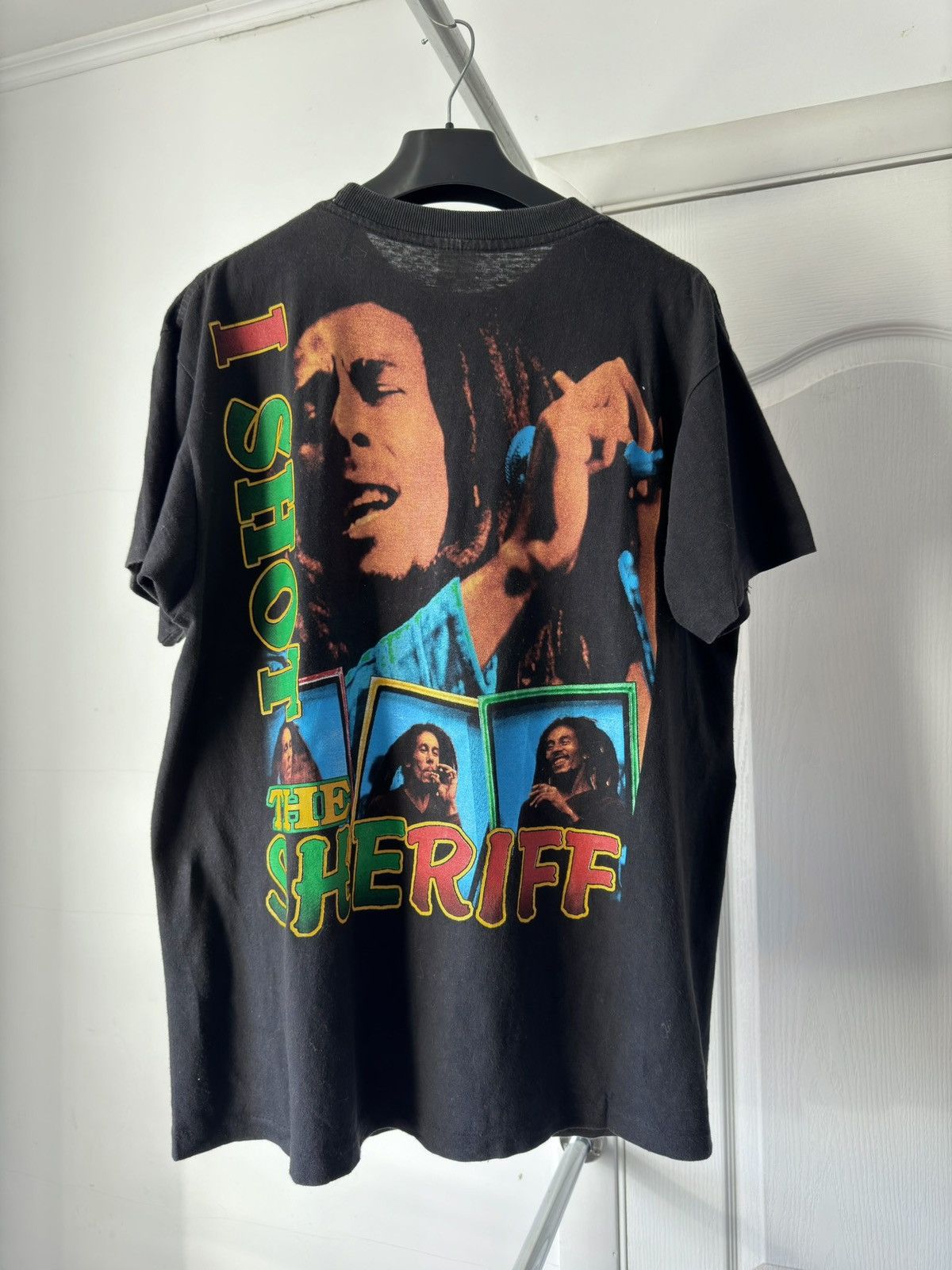 Bob Marley Vintage 90-s Bob Marley "I Short The Sheriff" Tee Stitch Size US L / EU 52-54 / 3 - 6 Thumbnail