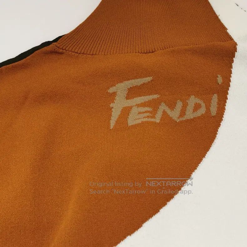 Fendi Fendi Contrast color high-neck knit sweater Size XS / US 0-2 / IT 36-38 - 3 Thumbnail