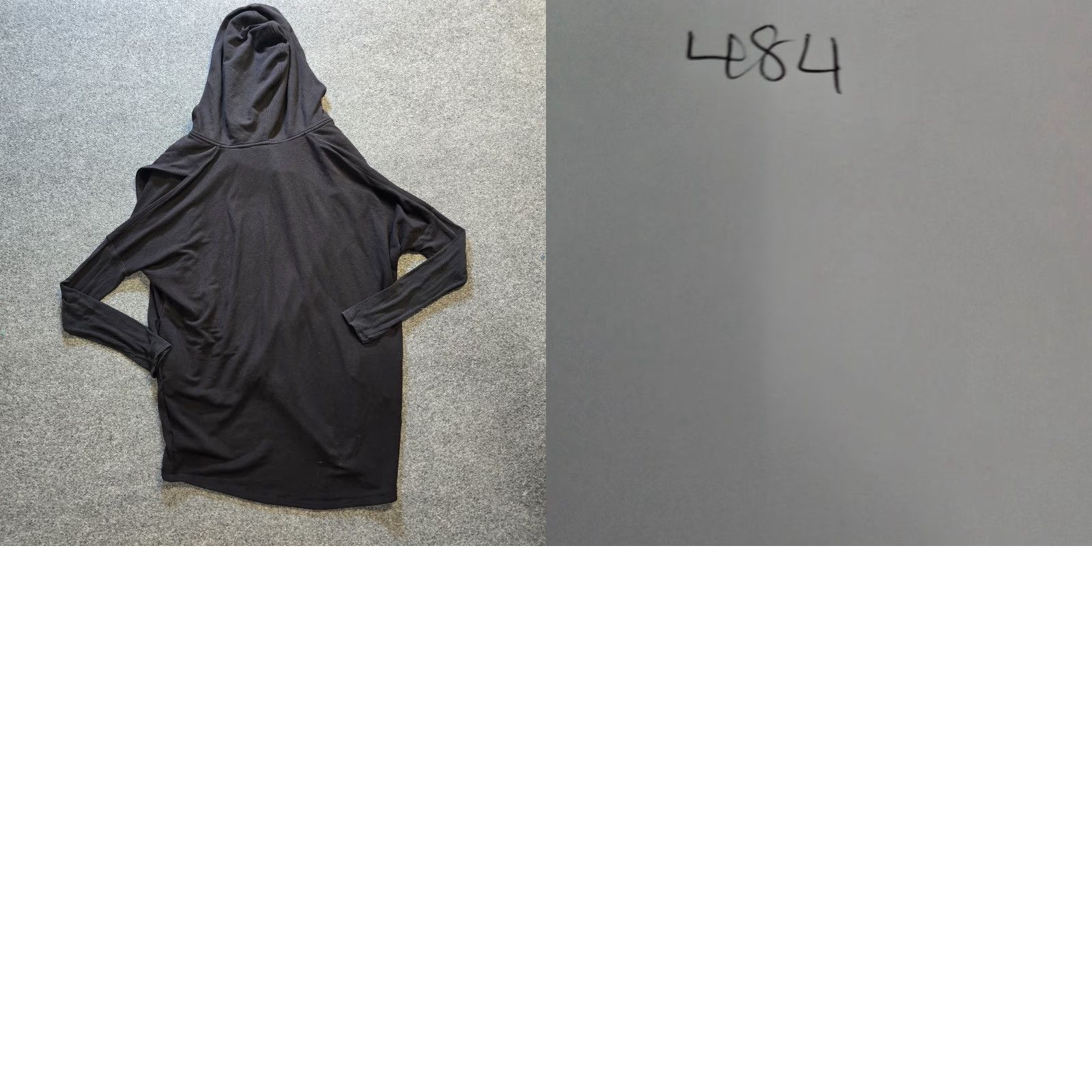 Athleta Athleta Hoodie Sweatshirt Womens Small Black Purana Wrap Casual Activewear, Relaxed Fit, Hooded, Stretch, Solid, Pullover, Long Sleeve, Tie-Dyed? Size S / US 4 / IT 40 - 8 Thumbnail