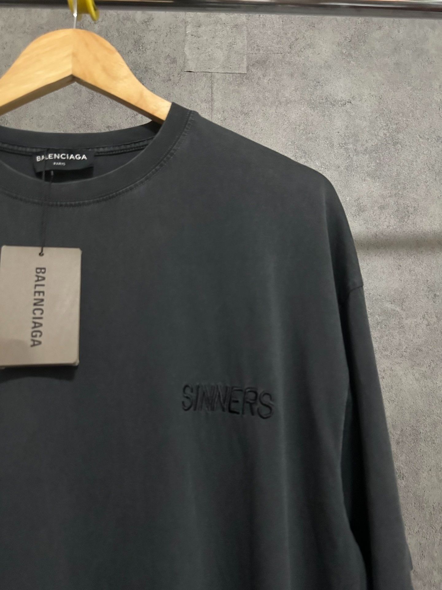 Balenciaga Balenciaga Sinners Embroidered Logo T-Shirt Size US M / EU 48-50 / 2 - 2 Thumbnail