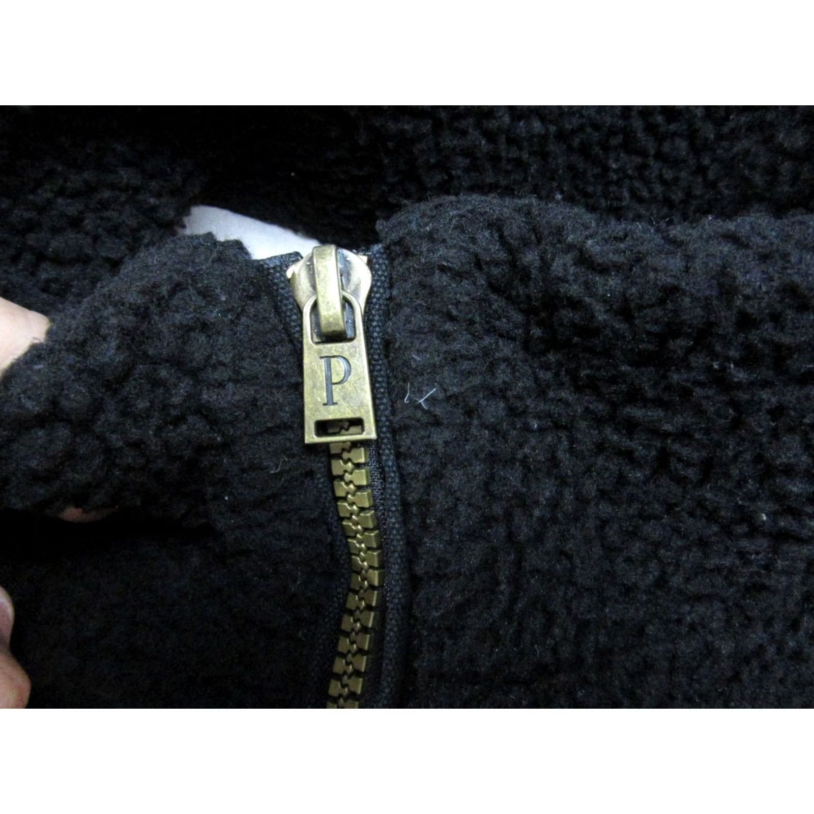 Pendleton Pendleton Jacket Mens XL Black Lined River Rock Sherpa Hi Pile Fleece Winter Outdoor Denim Pocket Regular Chest 52 in Short Length 28 in Zip Pocket Size US XL / EU 56 / 4 - 4 Thumbnail