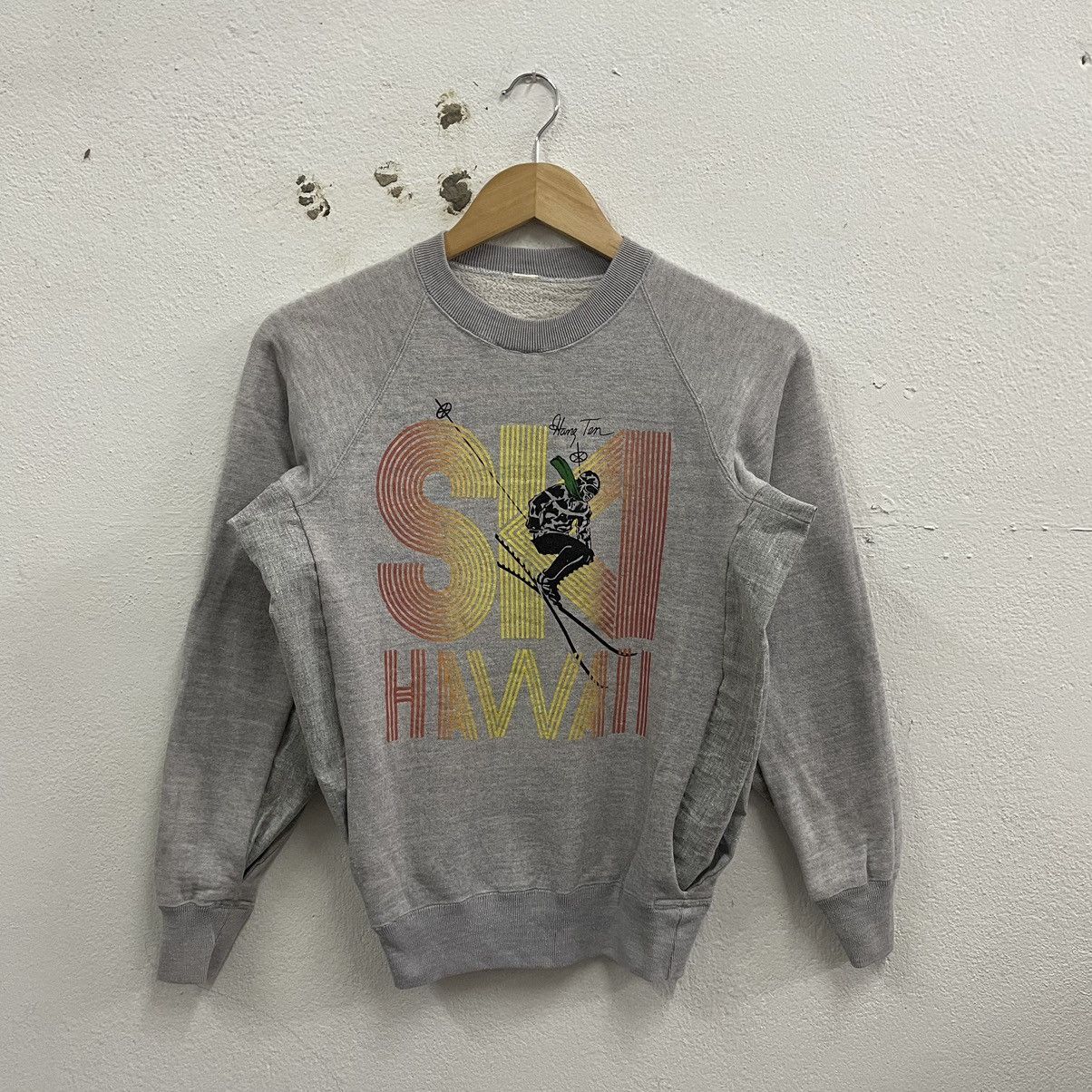 Hang Ten × Vintage 🔥Vintage Hang Ten Ski Hawaii Big Logo Two Layer Sweatshirts Size US XS / EU 42 / 0 - 1 Thumbnail