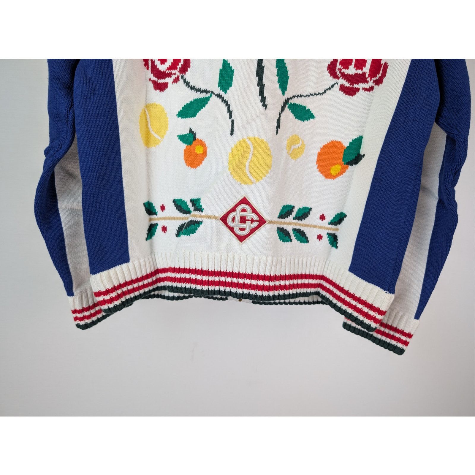 Casablanca o1rshd1 Laurel Intarsia Knit Jacket in Multi Size US XL / EU 56 / 4 - 12 Thumbnail