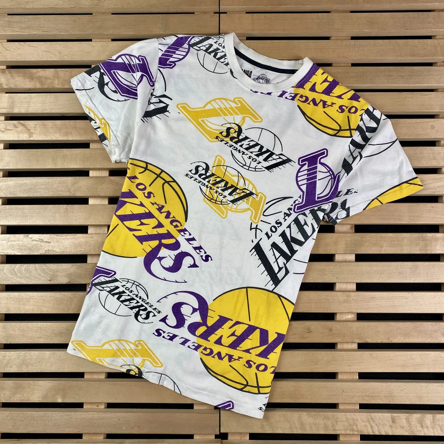 NBA Mens T-Shirt NBA Lakers Vintage Multilogo Size M Size US M / EU 48-50 / 2 - 1 Thumbnail