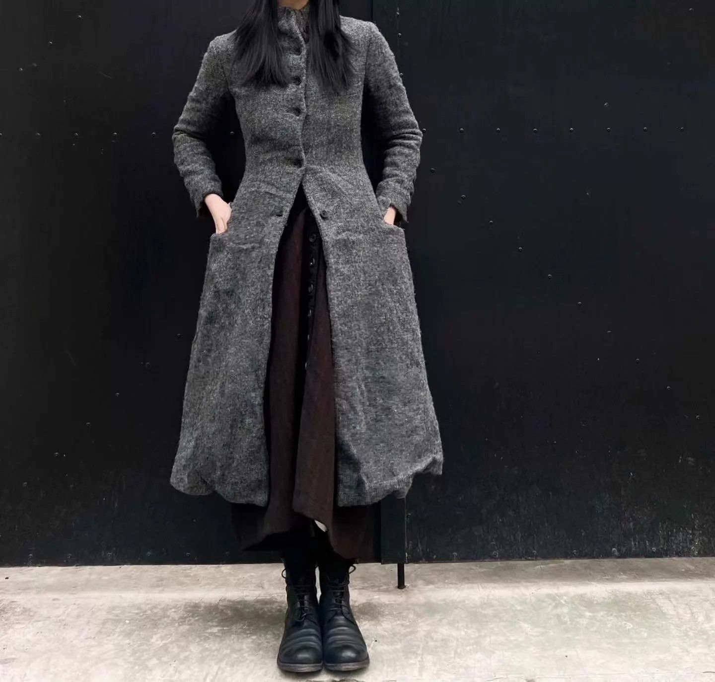 Paul Harnden Shoemakers Paul Harnden Shoemakers Vintage Early HD Wool Long Coat S Size S / US 4 / IT 40 - 1 Thumbnail