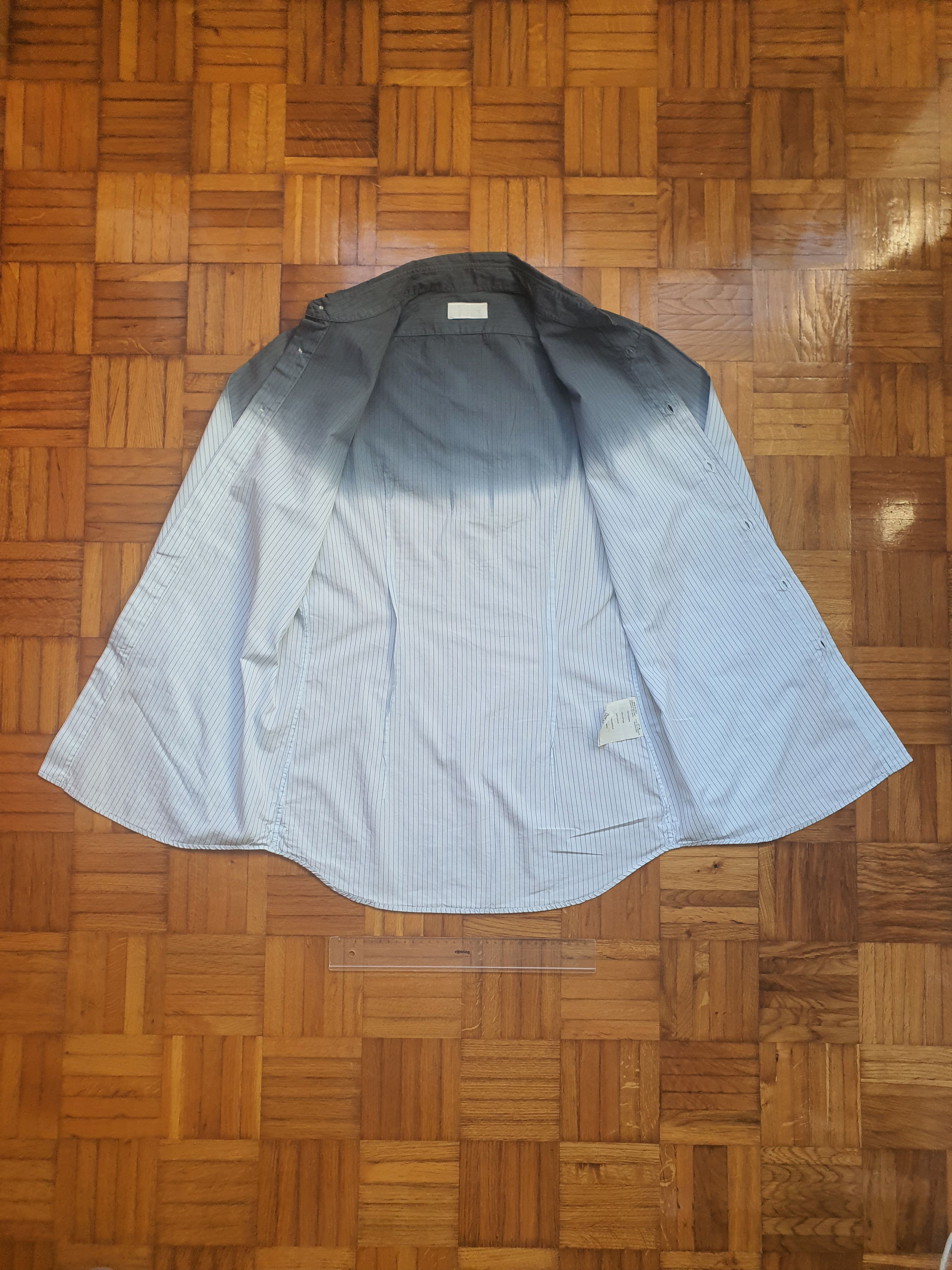 Prada Archival (2004) Dip-Dye Ombré Pinstripe Shirt - Sz 39, 15.5 Size US M / EU 48-50 / 2 - 5 Thumbnail