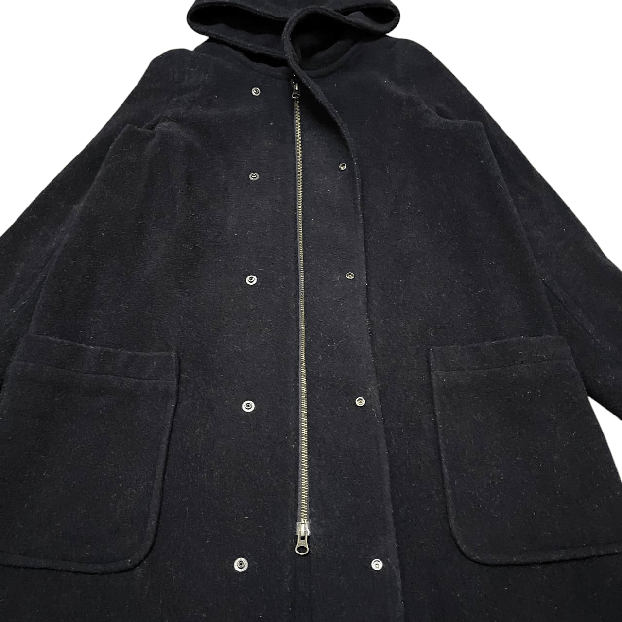 Zucca Zucca by Issey Miyake Wool Hooded Coat Size US S / EU 44-46 / 1 - 5 Thumbnail