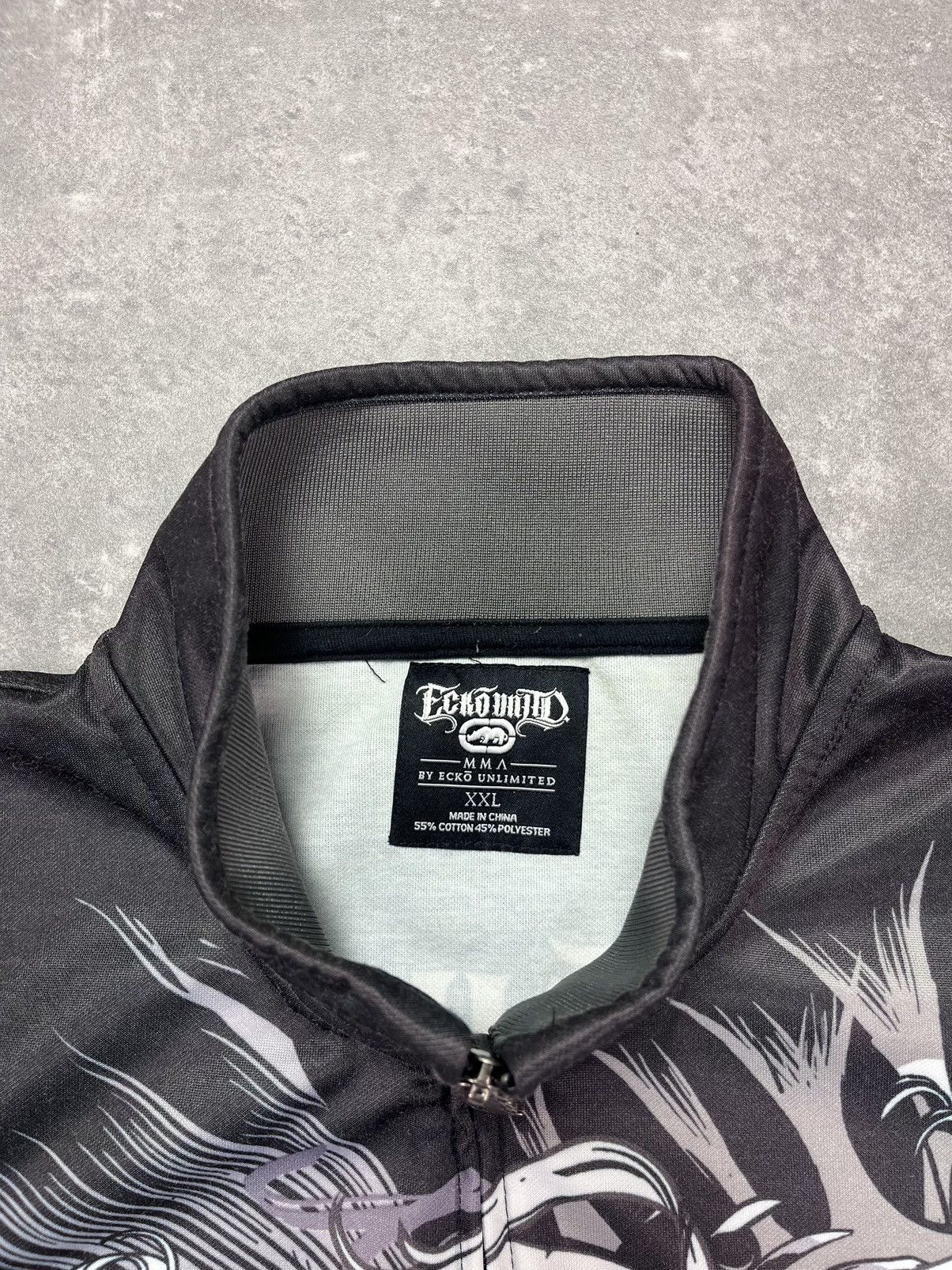Ecko Unltd. Ecko Unltd. MMA Printed Baggy Big Logo Zip Jacket XXL Size US XXL / EU 58 / 5 - 8 Thumbnail