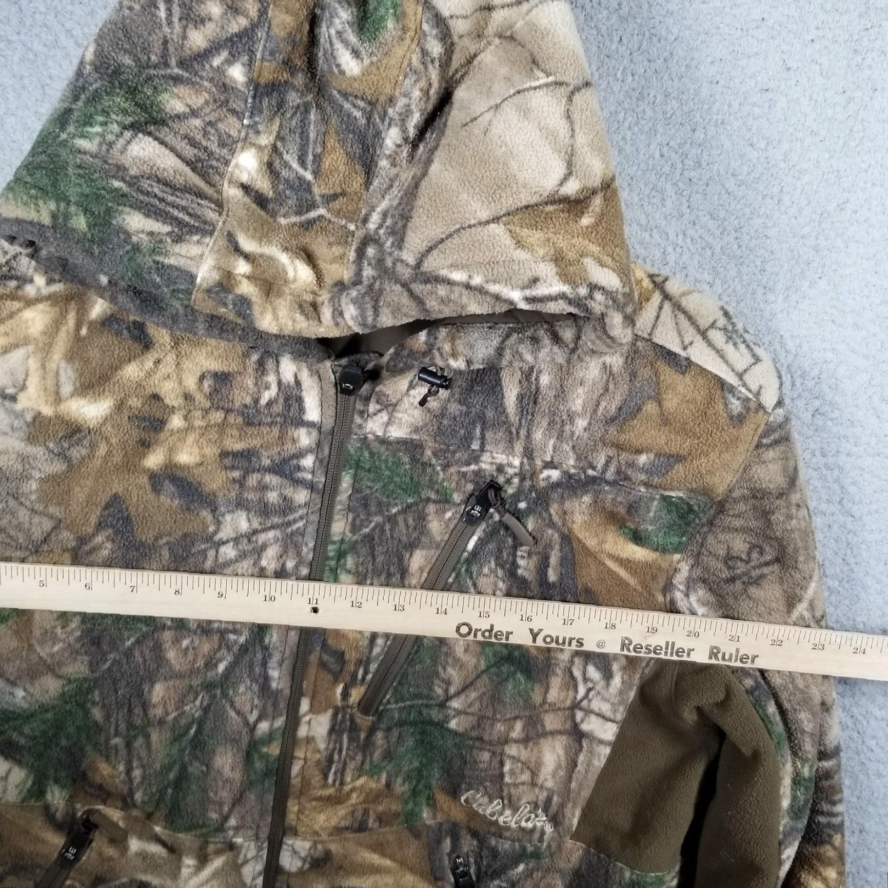 Vintage Cabela's Jacket Mens Medium Camouflage Hooded Fleece Full Zip Hunting Pockets Size US M / EU 48-50 / 2 - 7 Thumbnail
