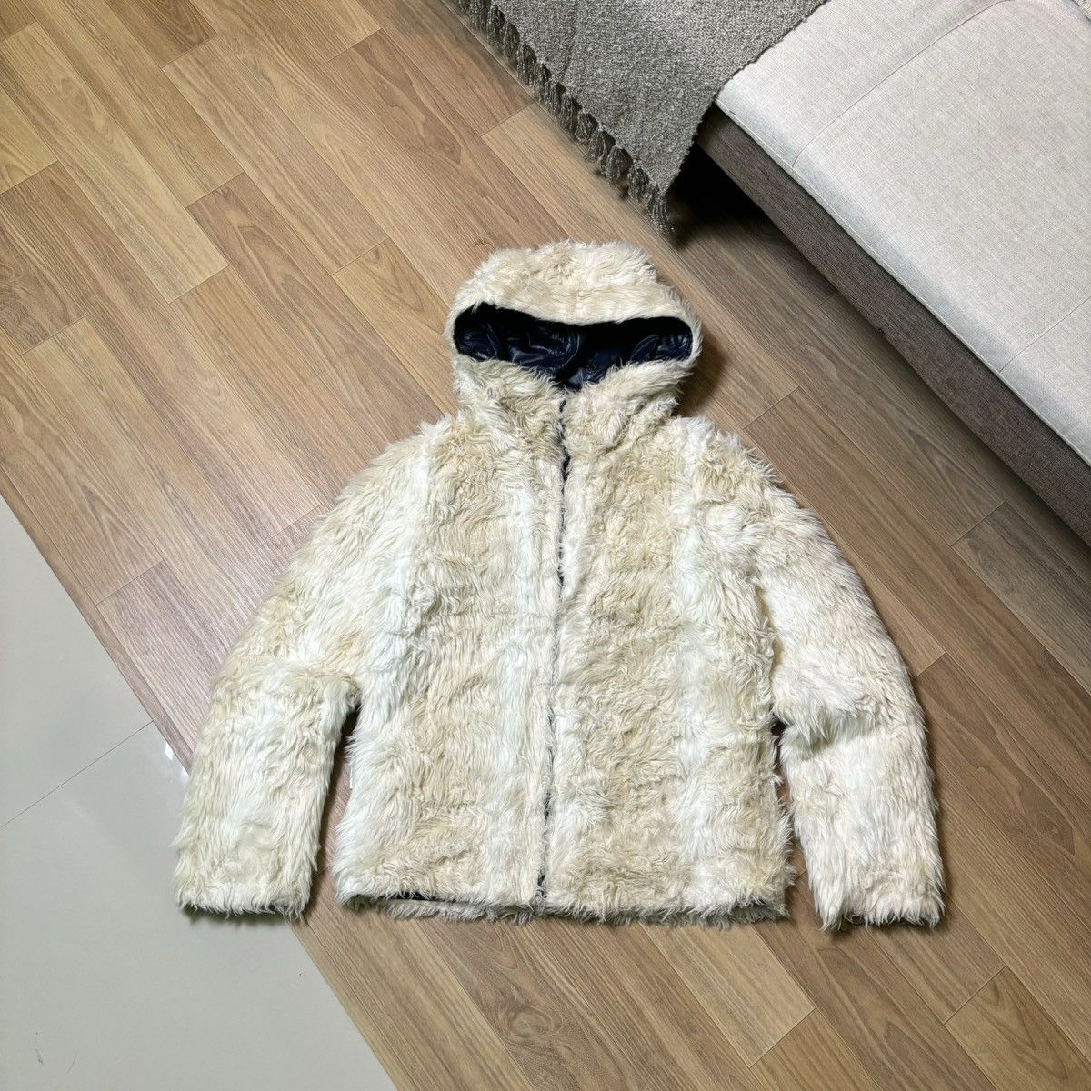 If Six Was Nine × Japanese Brand × Le Grande Bleu (L.G.B.) RodeoCrowns faux fur jacket ifsixwasnine L.G.B style japan Size US M / EU 48-50 / 2 - 1 Thumbnail