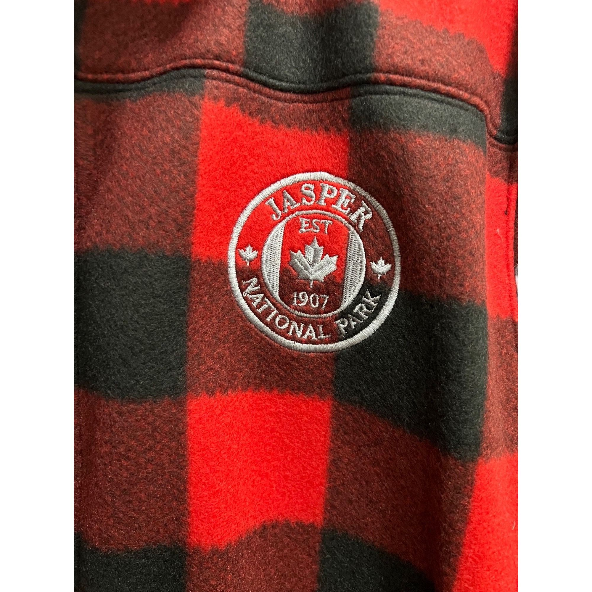 Other Northern Jasper National Park Red Black Checkered Hooded Zip Size US L / EU 52-54 / 3 - 3 Thumbnail