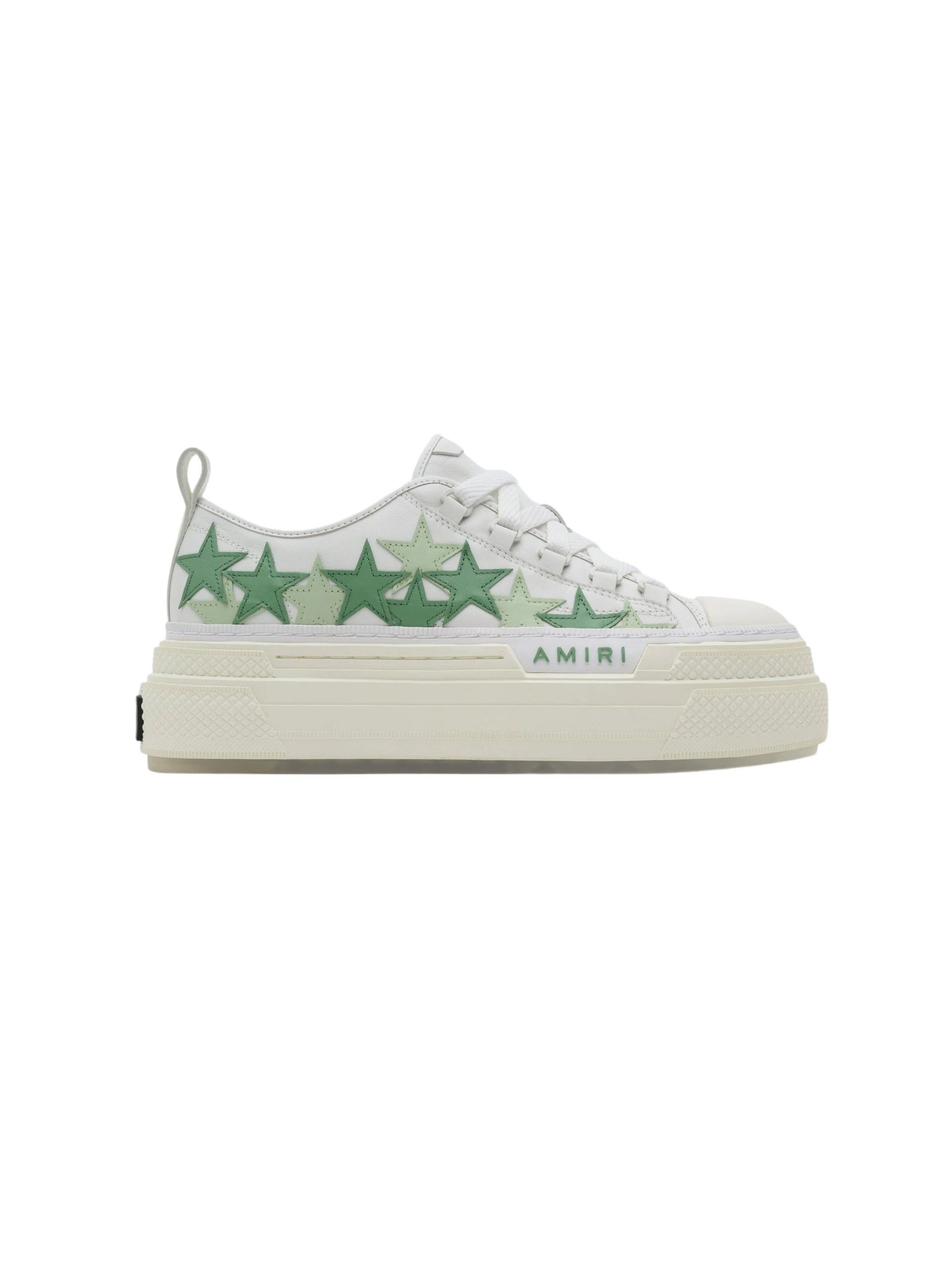 Amiri o1s1wg110325 Court Low -Top Sneakers in White/Green Size US 10 / EU 43 - 1 Thumbnail