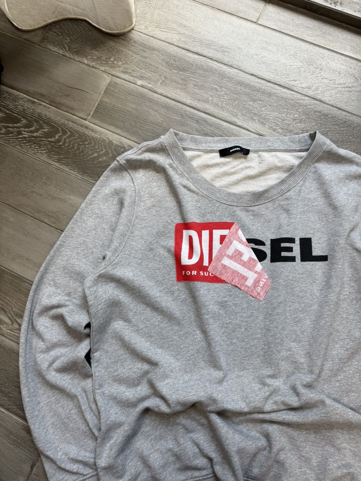 Diesel Vintage Diesel Sweater Big Log 90 Striped Avantgarde Y2K Size US M / EU 48-50 / 2 - 5 Thumbnail