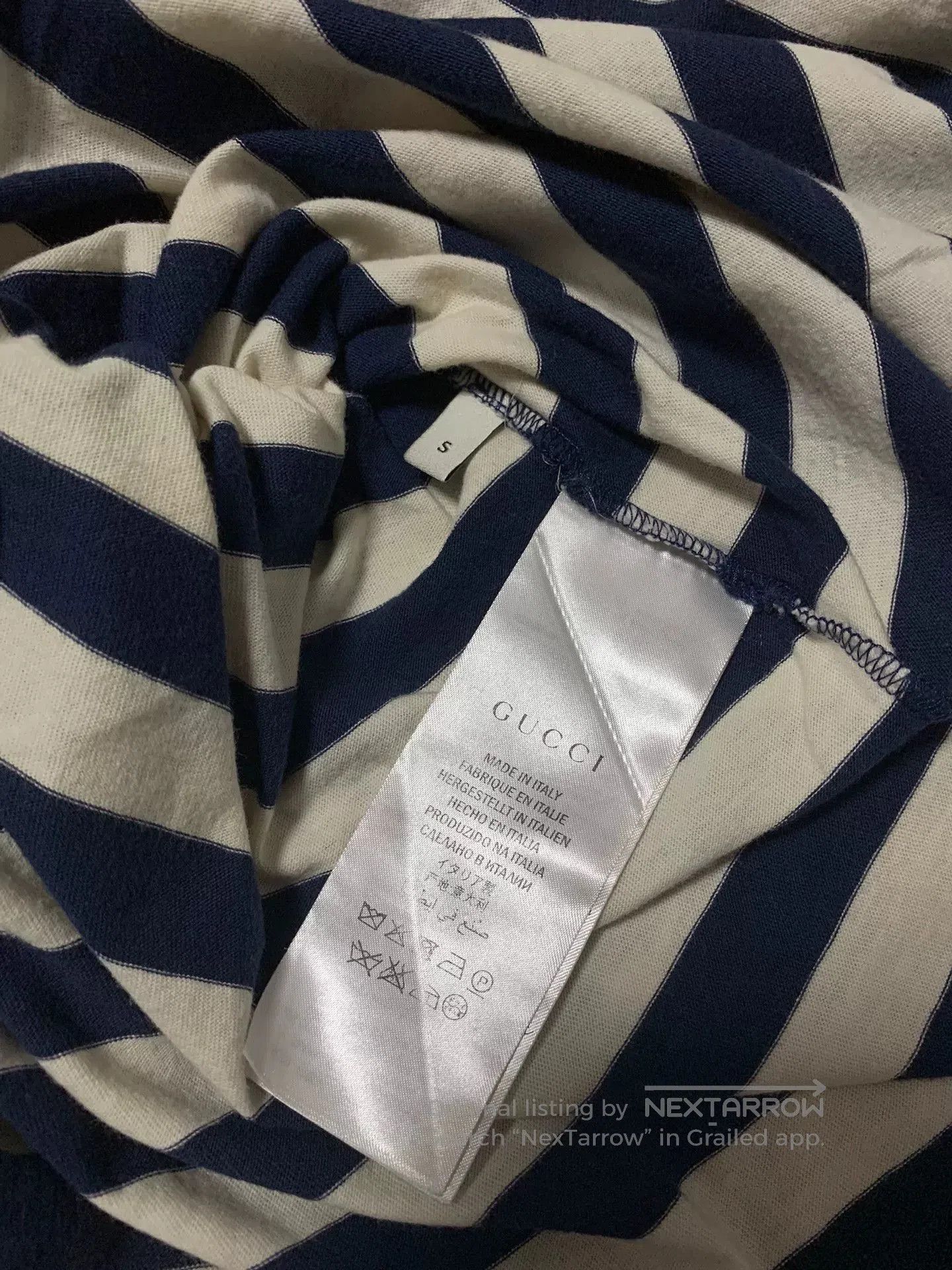 Gucci Gucci Striped Heart Embroidered Tee. Size S / US 4 / IT 40 - 4 Thumbnail