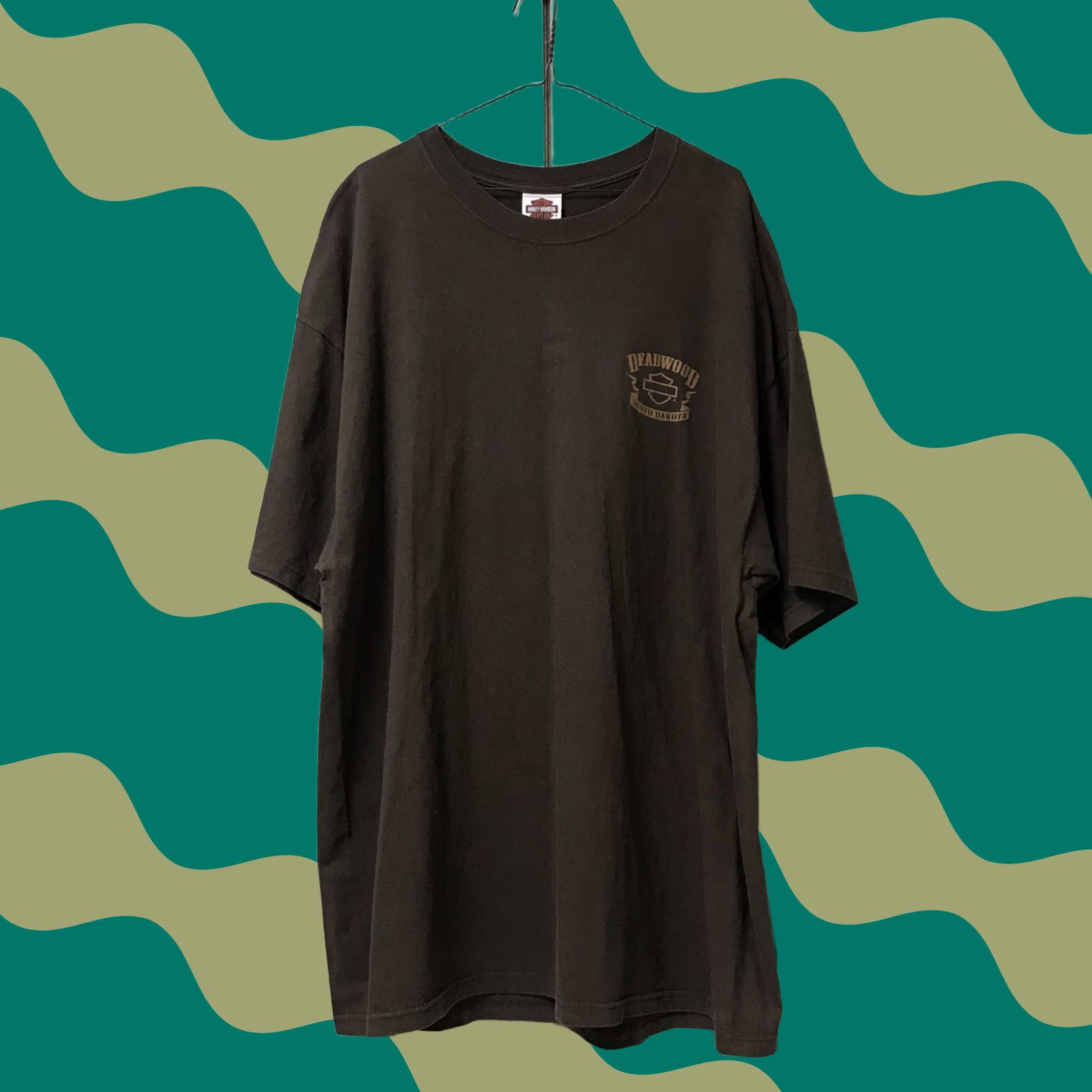 Harley Davidson Harley-Davidson Men T-Shirt Brown Deadwood Bandit Graphic 2XL Crew Neck Short Sleeve USA Western Vintage No Size US XXL / EU 58 / 5 - 1 Thumbnail