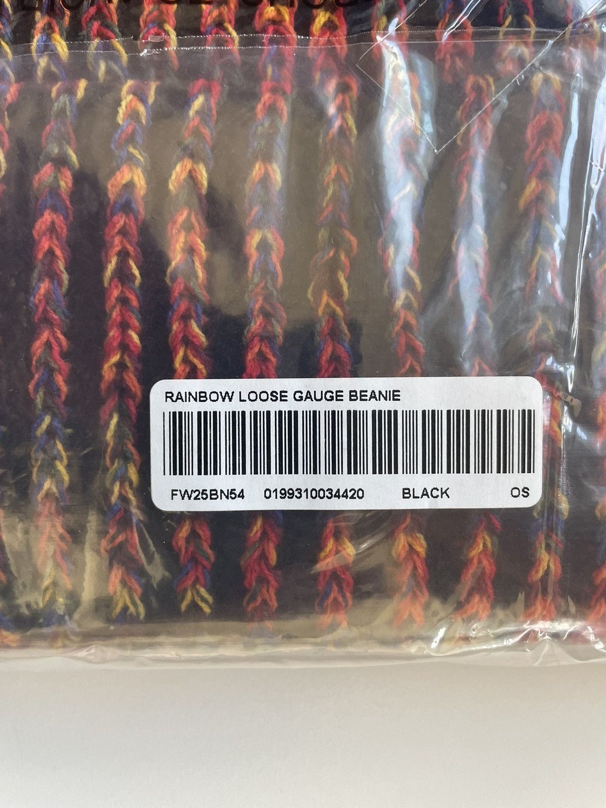 Supreme Supreme FW25 Rainbow Loose Gauge Beanie BLACK Size ONE SIZE - 4 Thumbnail