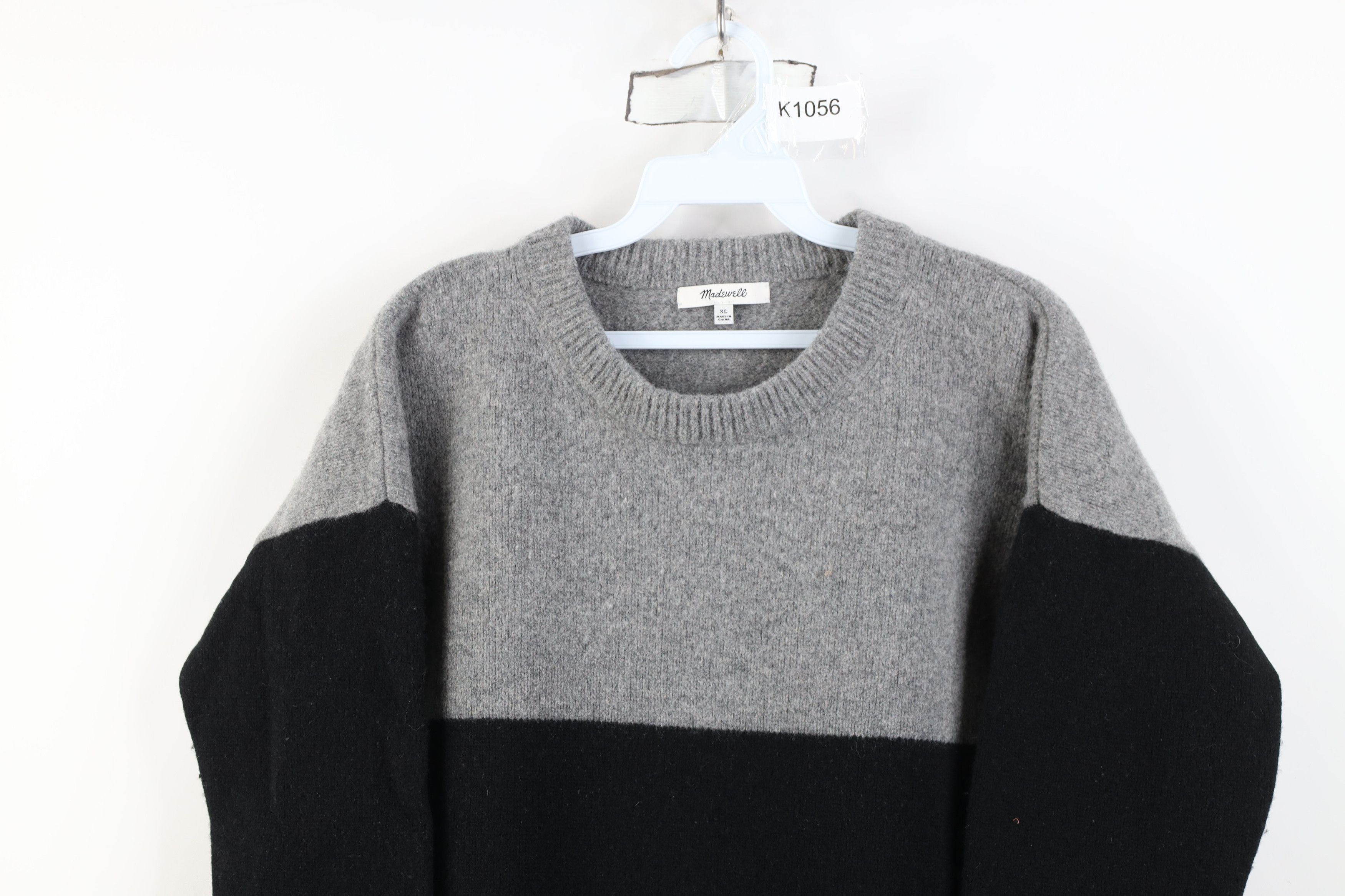 Madewell Madewell Block Wool Blend Knit Tunic Crewneck Sweater Size XL / US 12-14 / IT 48-50 - 2 Thumbnail