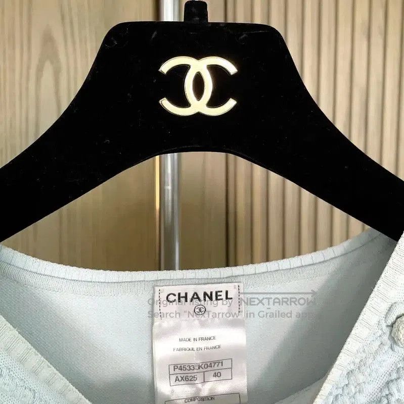 Chanel Chanel Light Blue Sleeveless Cotton Top . Size M / US 6-8 / IT 42-44 - 7 Thumbnail