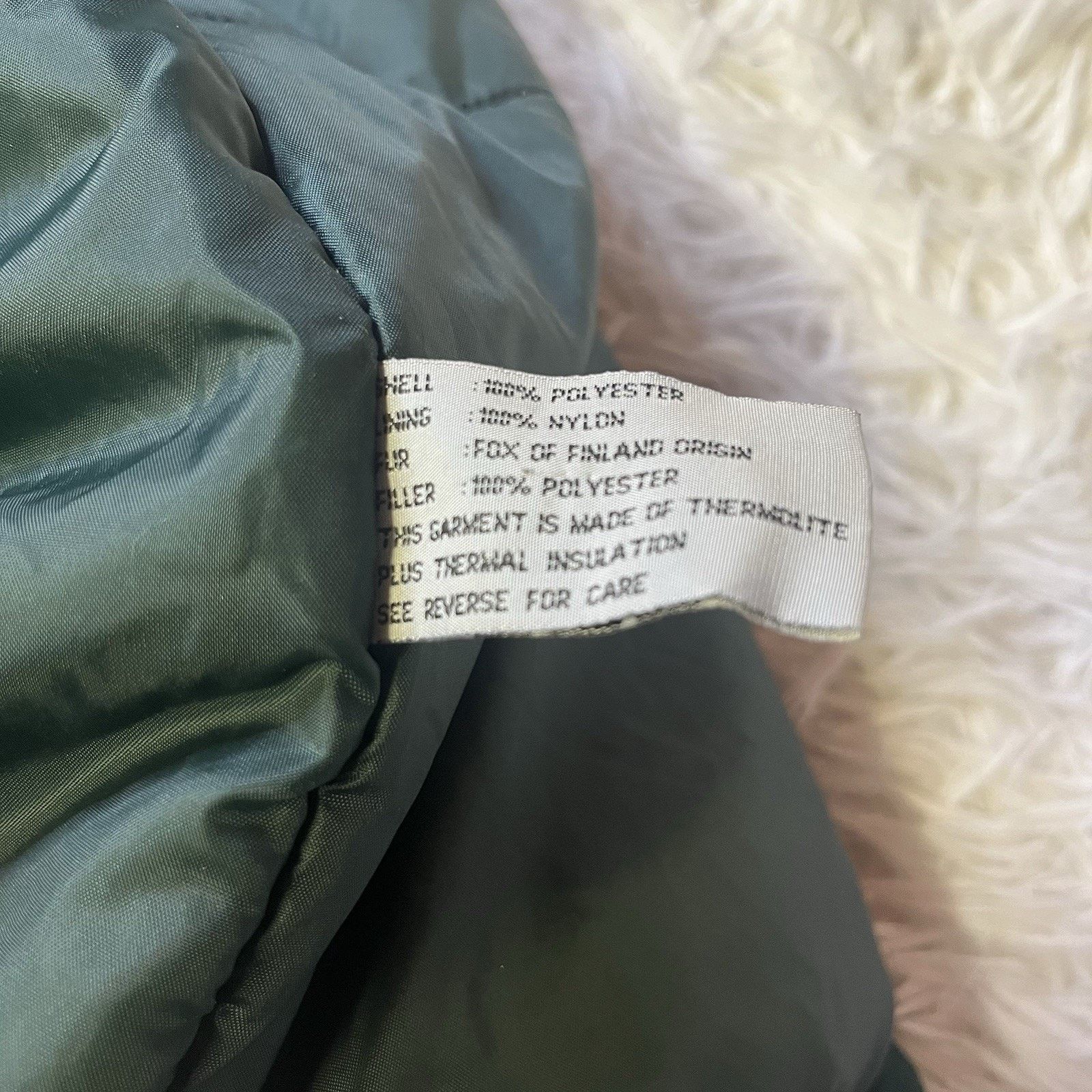 Other CBO New York Parka hooded Faux Fur Green Jacket Coat 2XL Size XXL / US 16-18 / IT 52-54 - 6 Thumbnail