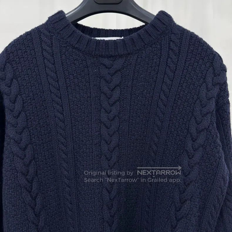 Thom Browne Thom Browne Wool stripe braid knit sweater Size US M / EU 48-50 / 2 - 3 Thumbnail