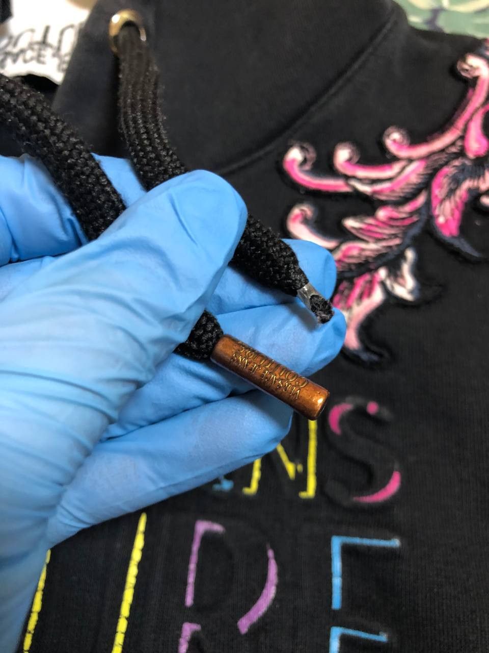 Versace Jeans Couture Versace Jeans Couture black big gold logo hoodie Size XS / US 0-2 / IT 36-38 - 17 Thumbnail