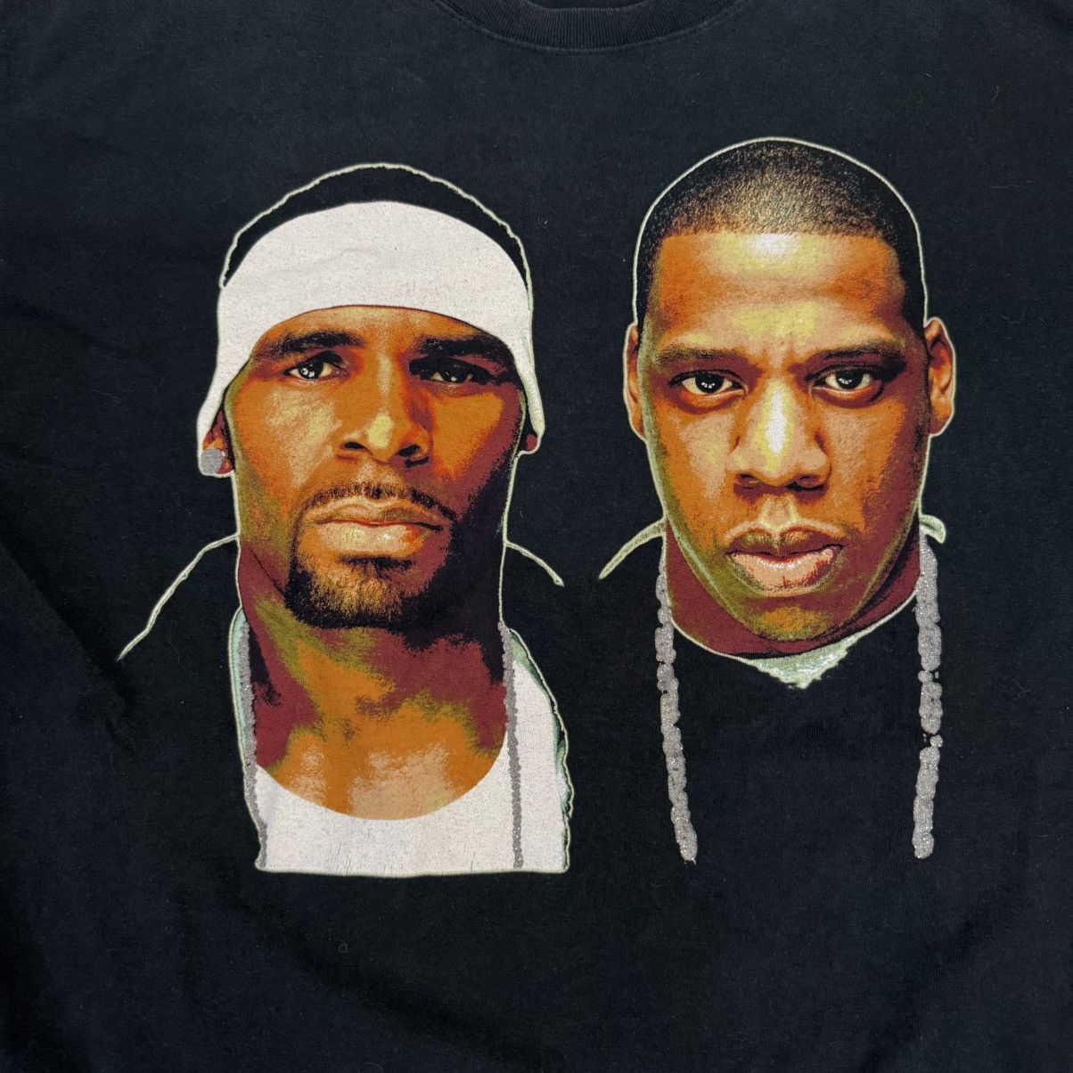 Vintage R Kelley x Jay Z Best of Both Worlds Rap Tee Size US XL / EU 56 / 4 - 2 Thumbnail