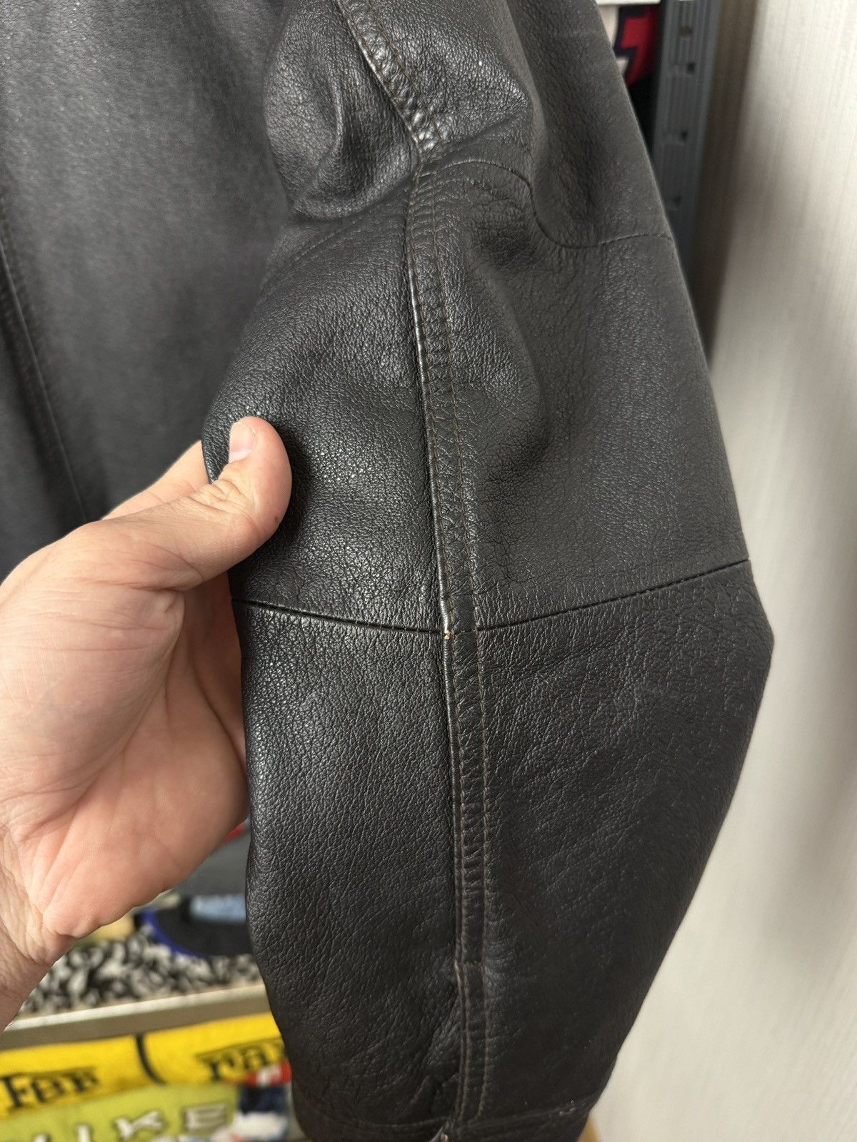 Giorgio Armani Armani Leather Jacket Multi Pocket Size 52 Size US L / EU 52-54 / 3 - 13 Thumbnail