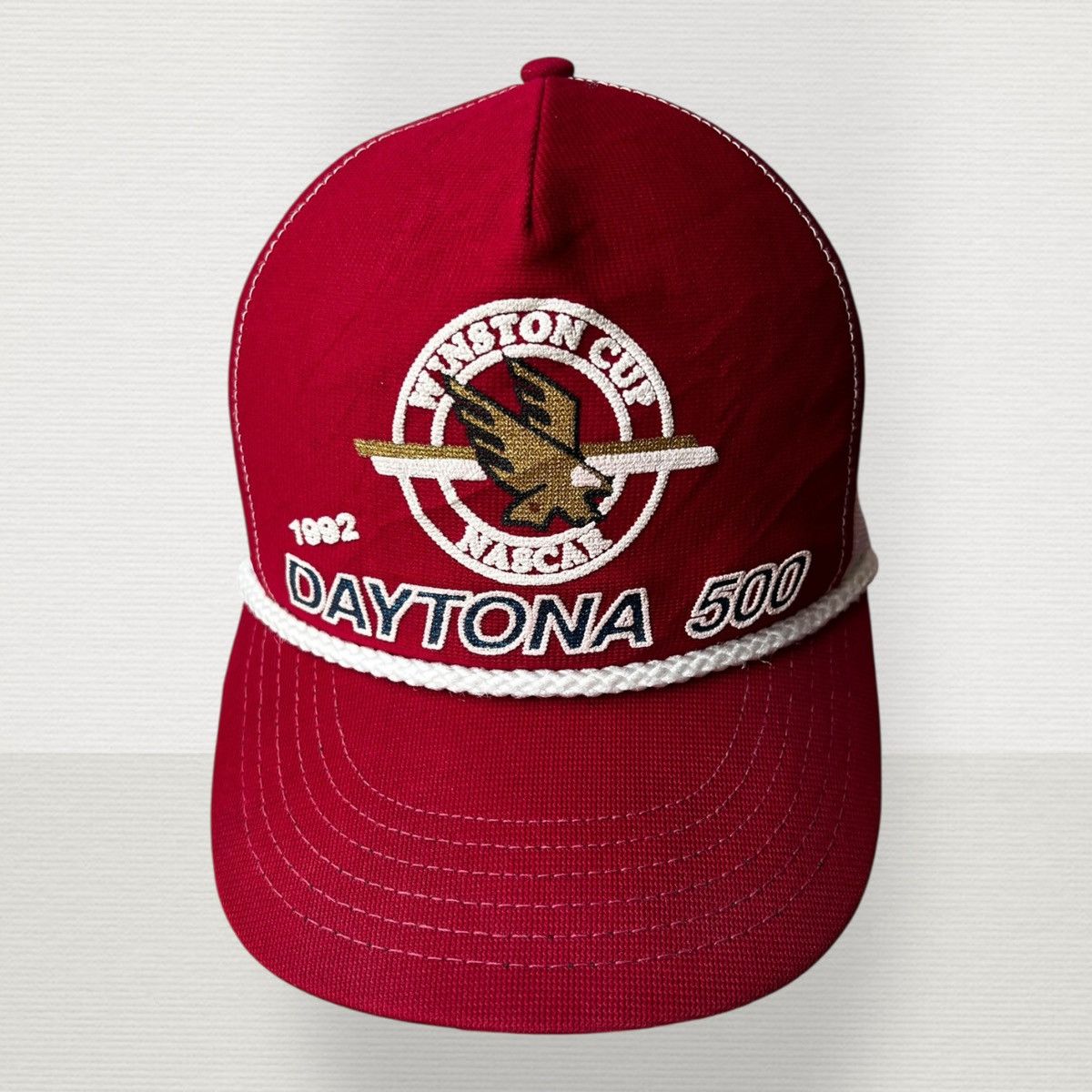 Daytona Vintage 1992 Winston Cup Nascar Daytona 500 Trucker Mesh Cap Size ONE SIZE - 1 Thumbnail