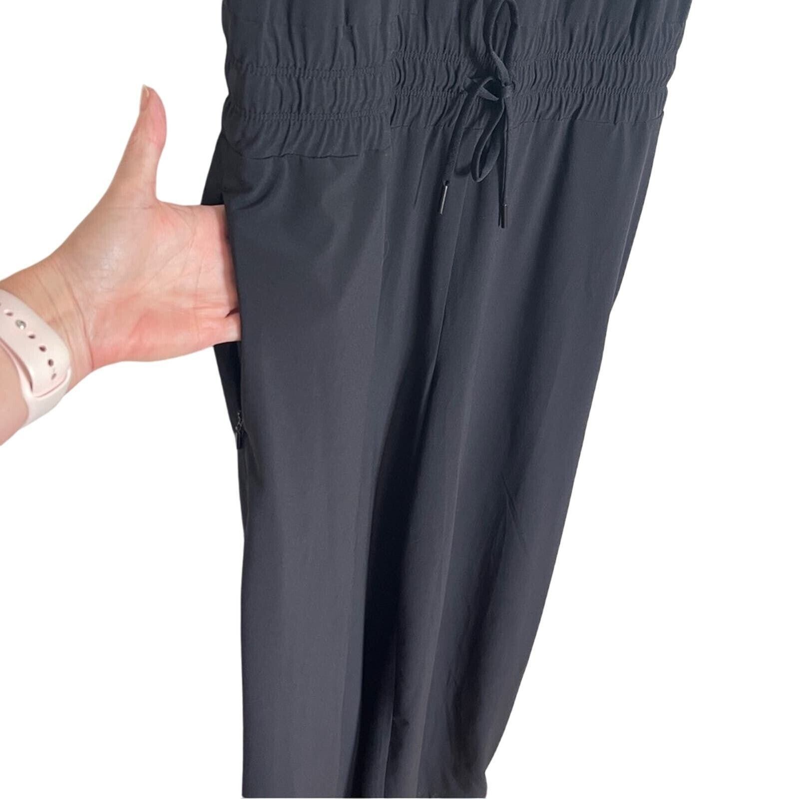 Athleta Athleta Savannah Wide Leg Jumpsuit Black Size 10 Size 32" / US 10 / IT 46 - 6 Thumbnail