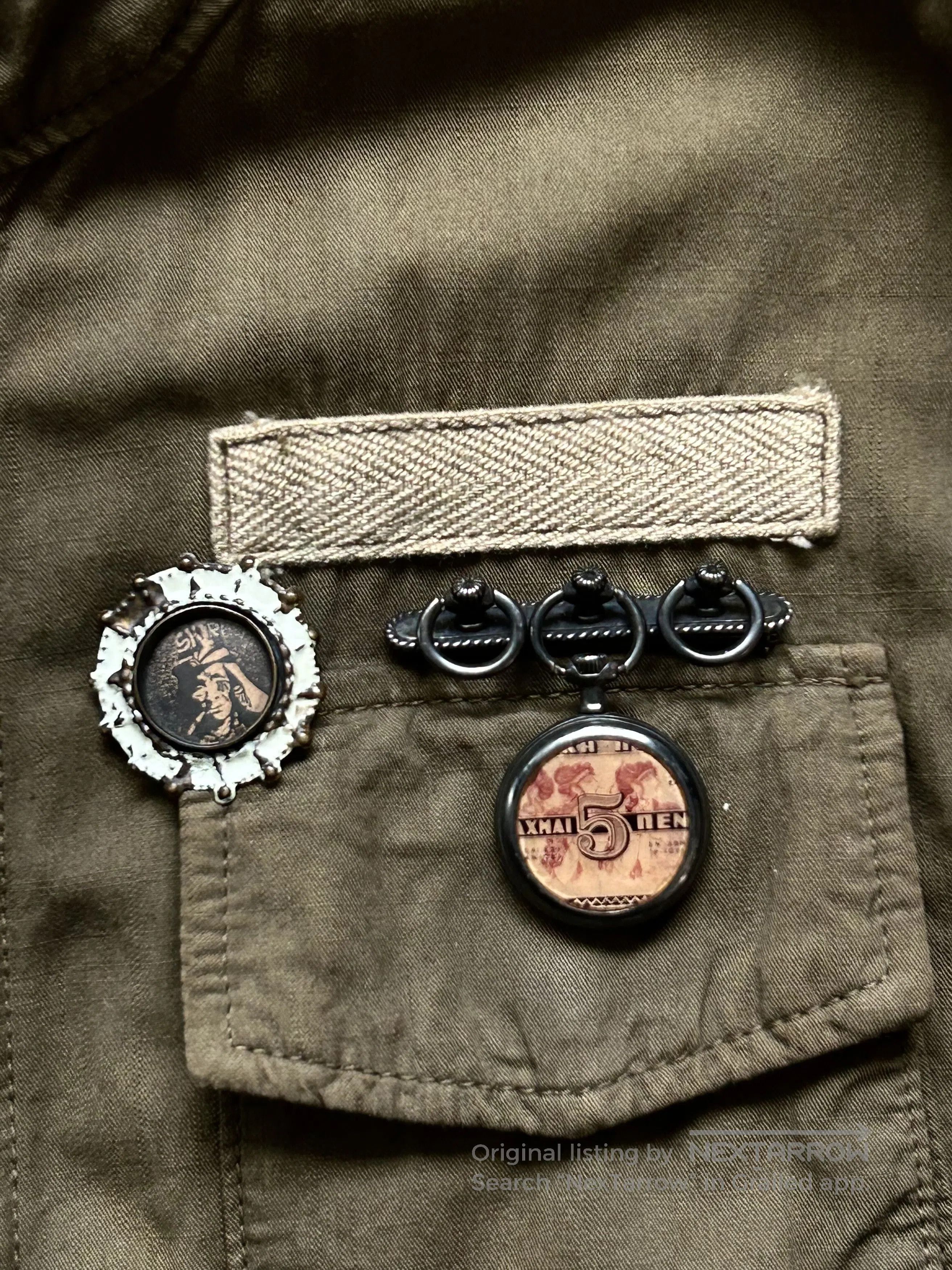 Share Spirit Homme SHARE SPIRIT Hunting Jacket with Badge. Size US S / EU 44-46 / 1 - 4 Thumbnail