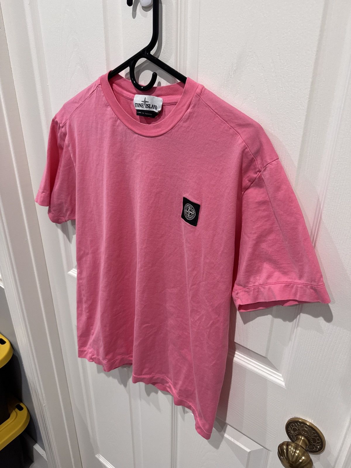 Stone Island Stone Island Mens Pink Patch Program Tee Size M Medium Size US M / EU 48-50 / 2 - 3 Thumbnail