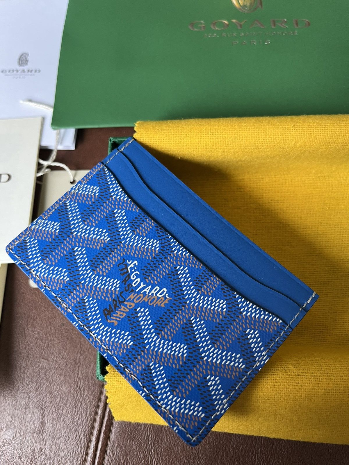 Goyard Brand New Giftable Goyard Leather Card Holder Size ONE SIZE - 8 Thumbnail