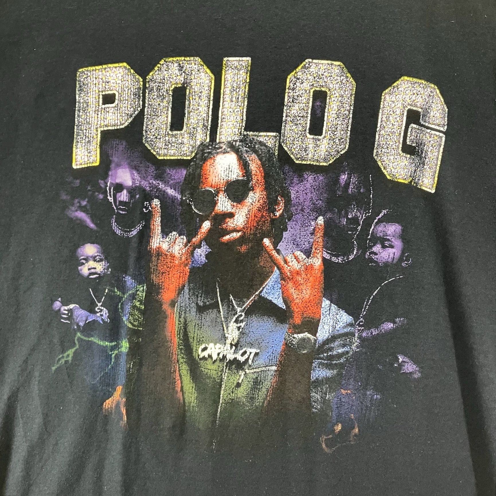 Vintage VINTAGE Polo G T-Shirt Adult XL Black Hip Hop Rap Band Graphic Tee Short Sleeve Mens Size US XL / EU 56 / 4 - 3 Thumbnail